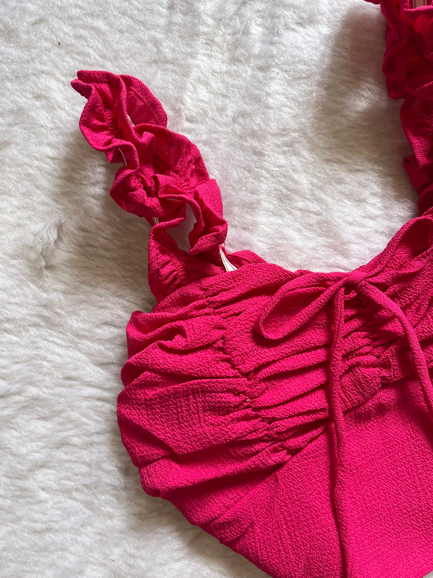 Hot Pink ruched topš¤