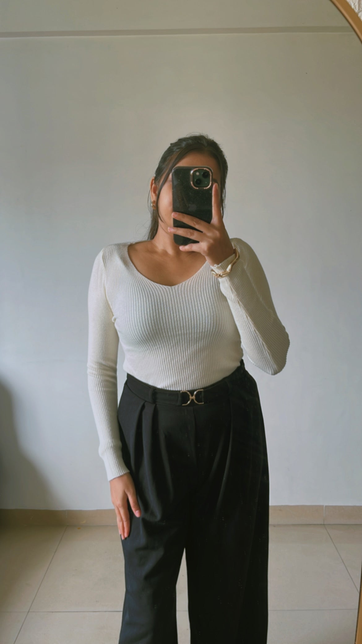 Soft ribbed knit tops