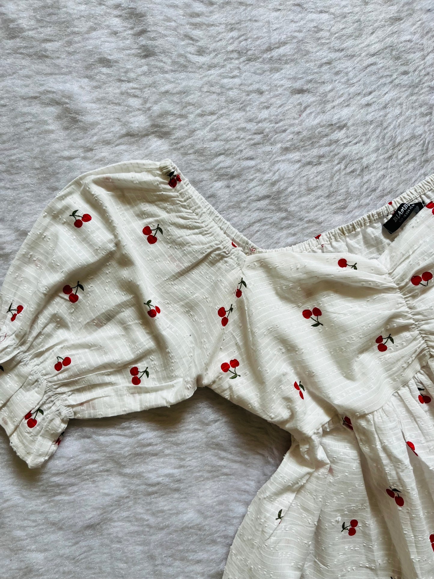 Cherry Peplum top