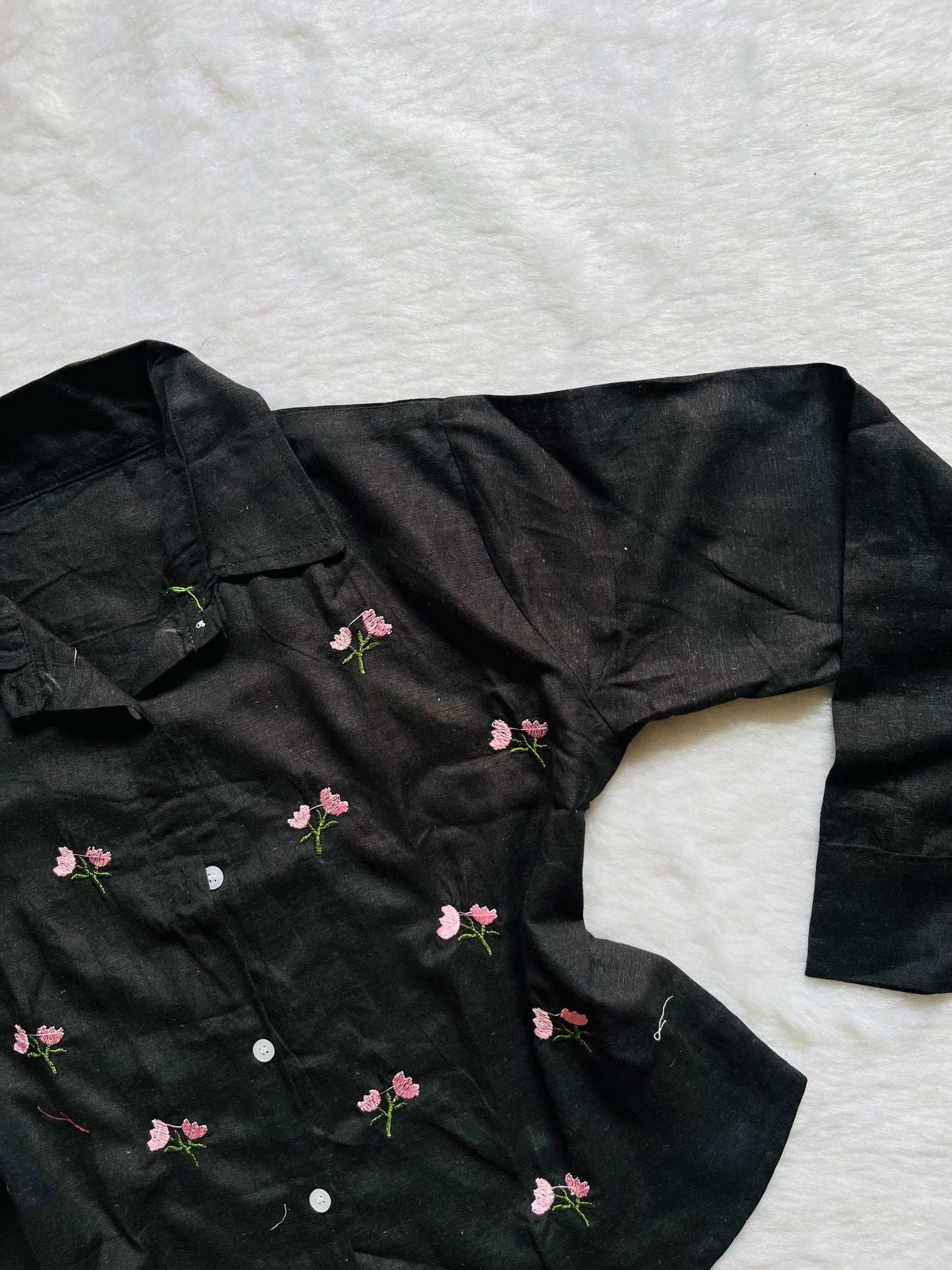 Embroidered cotton shirts❤️