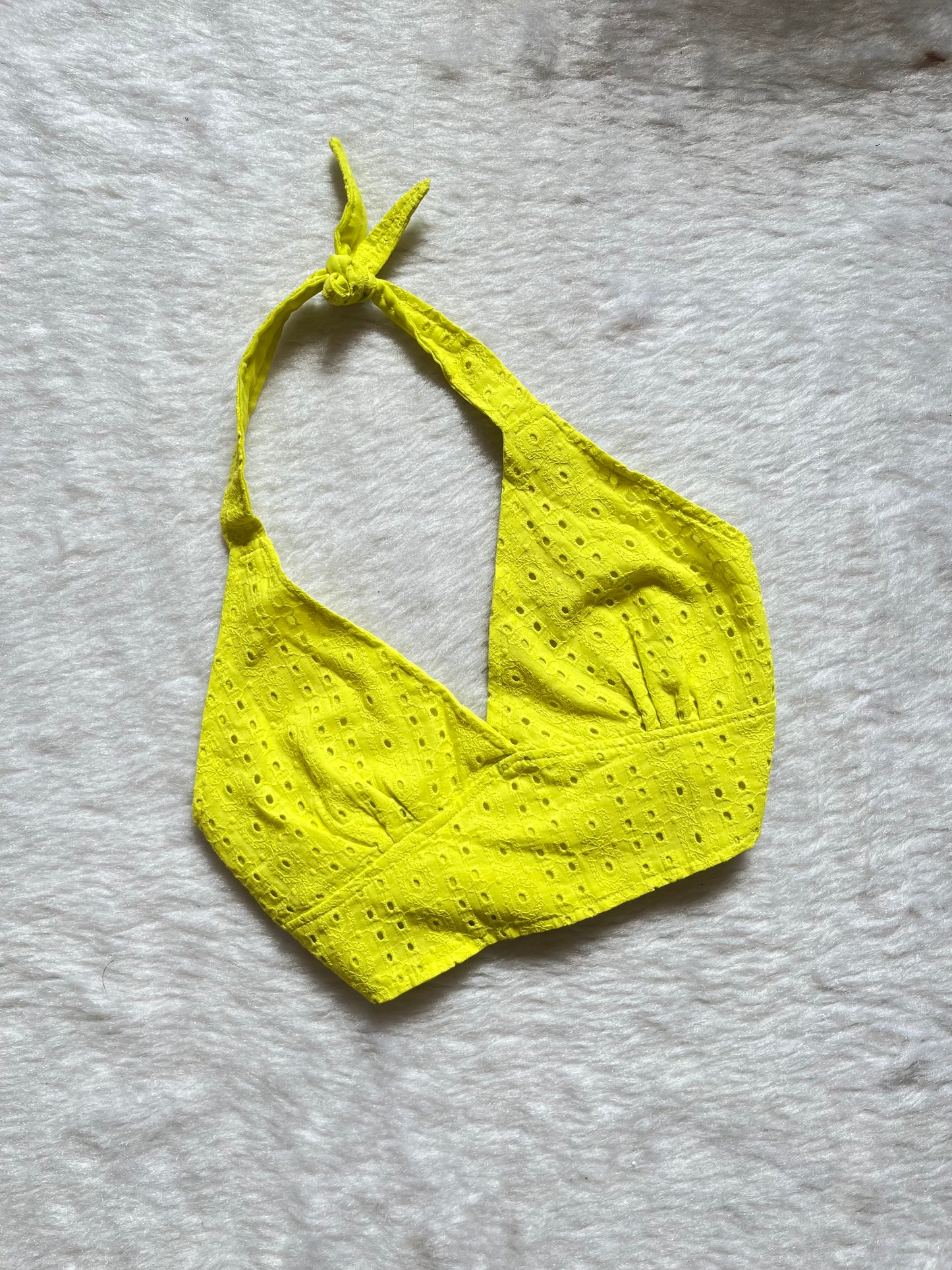 Neon green haulter neckš¤
