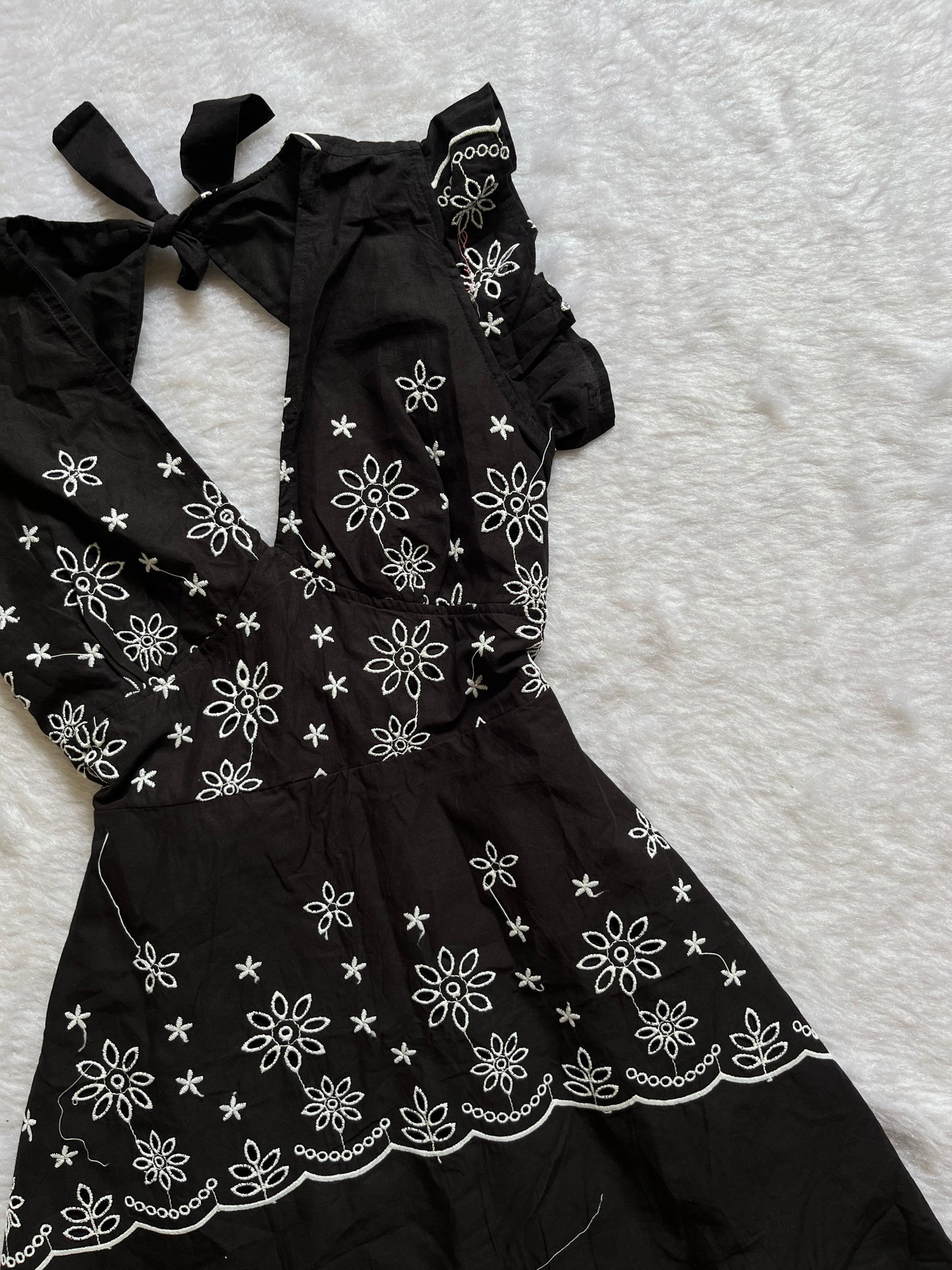B&W printed maxi dress🤍