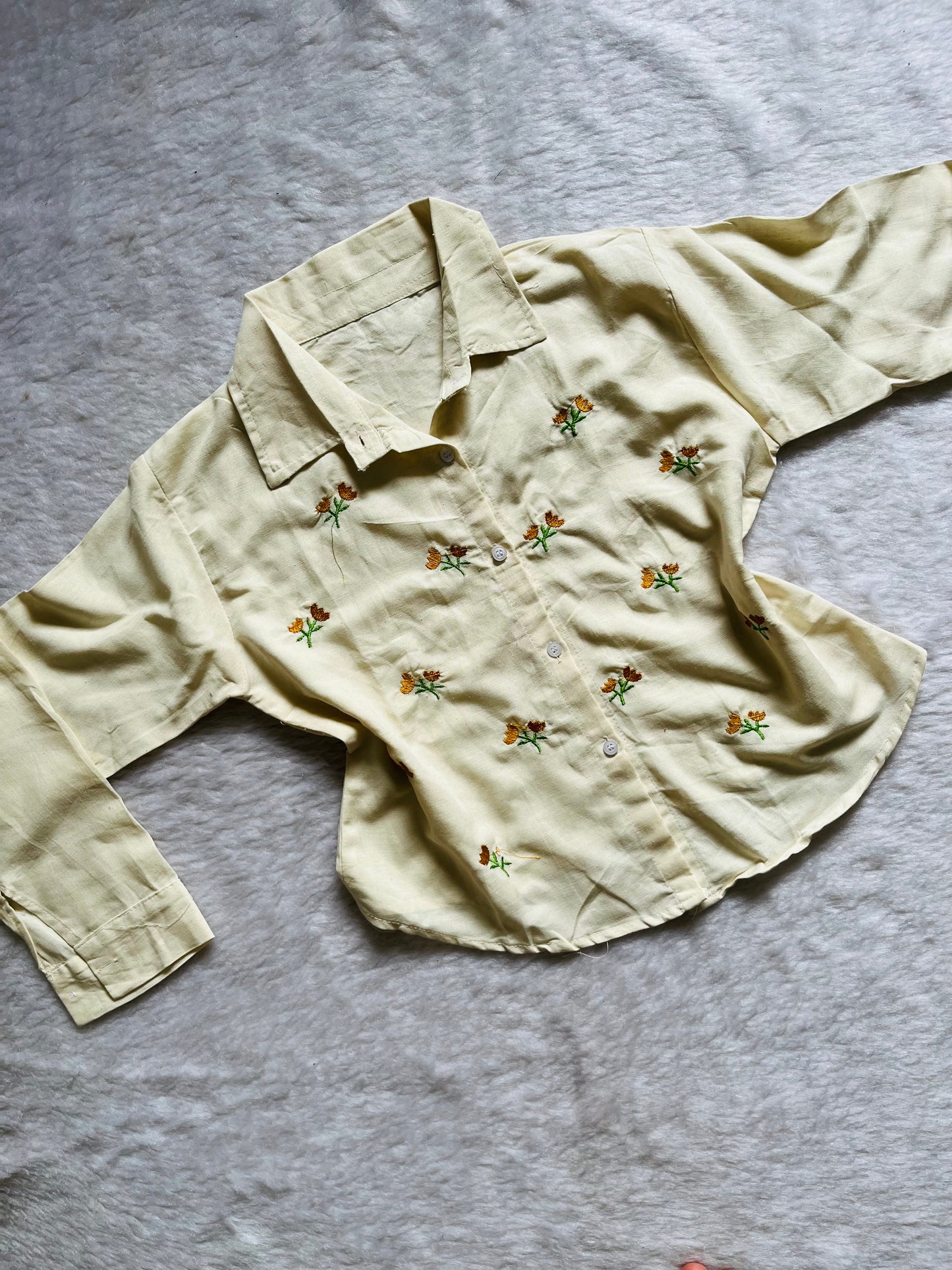 Embroidered cotton shirts❤️