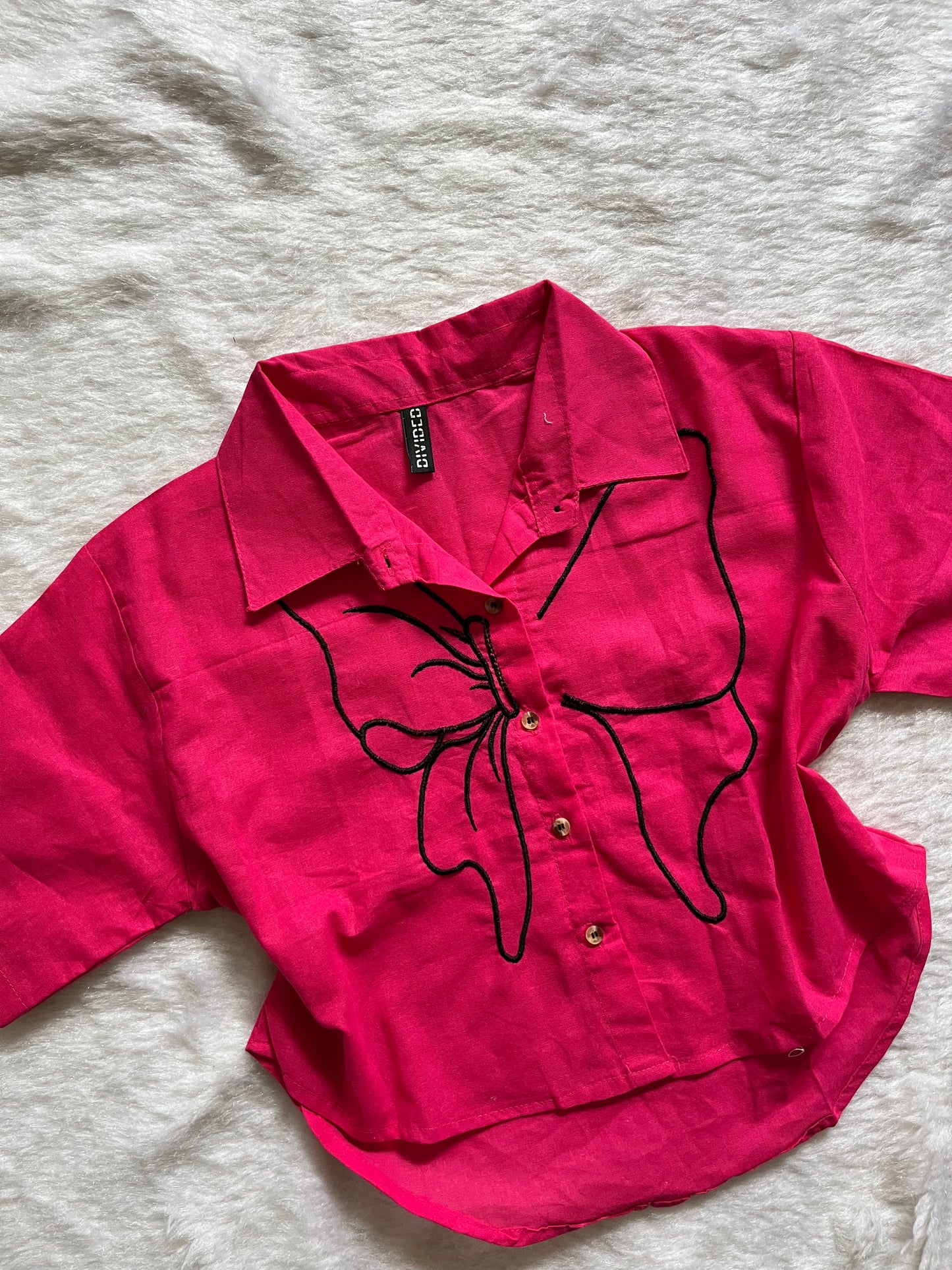 Hot Pink linen shirtš¤