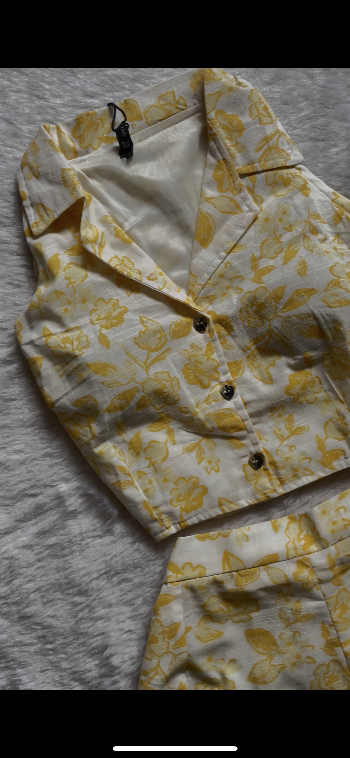 Yellow Floral Printed cordsetš¤
