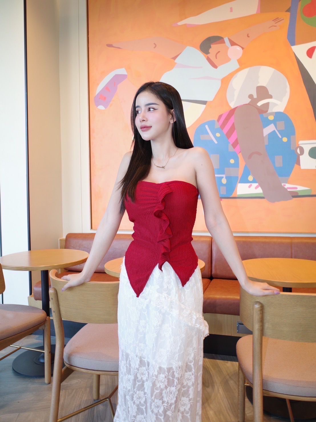 Ruffle tube top❤️