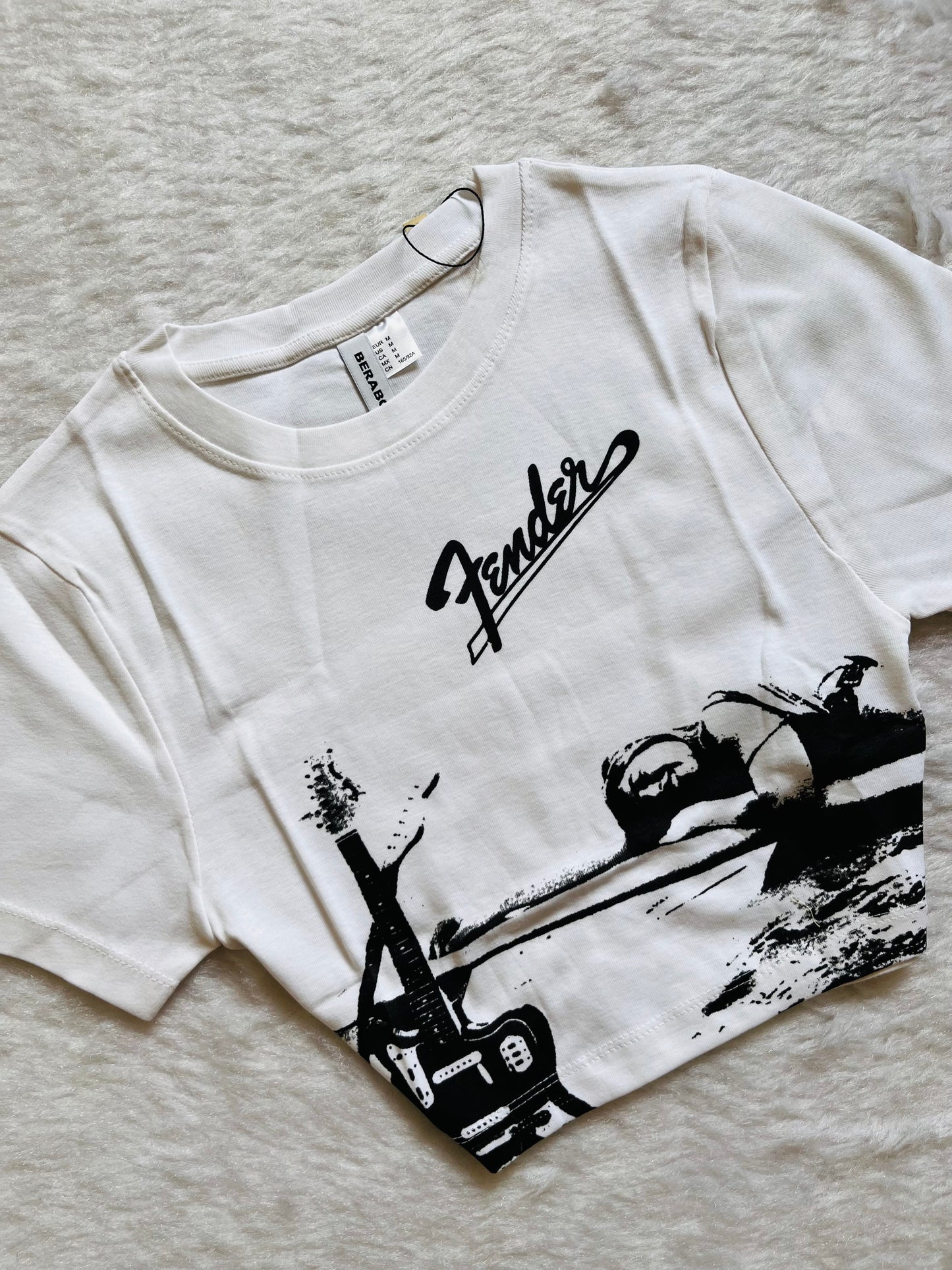 Off White printed baby tee