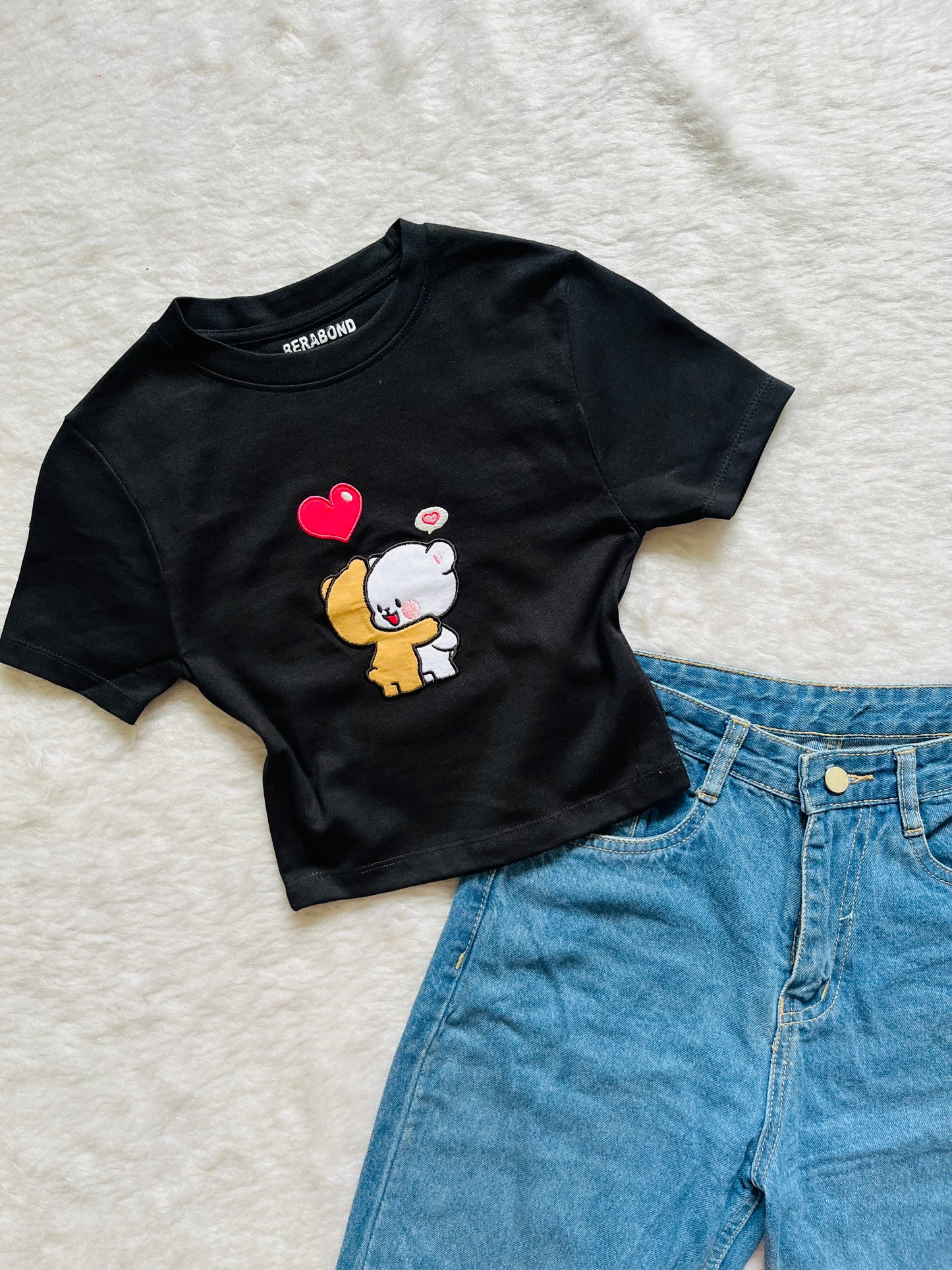Cute black baby tee