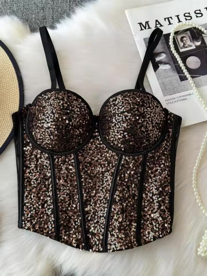 Blingy padded corsets
