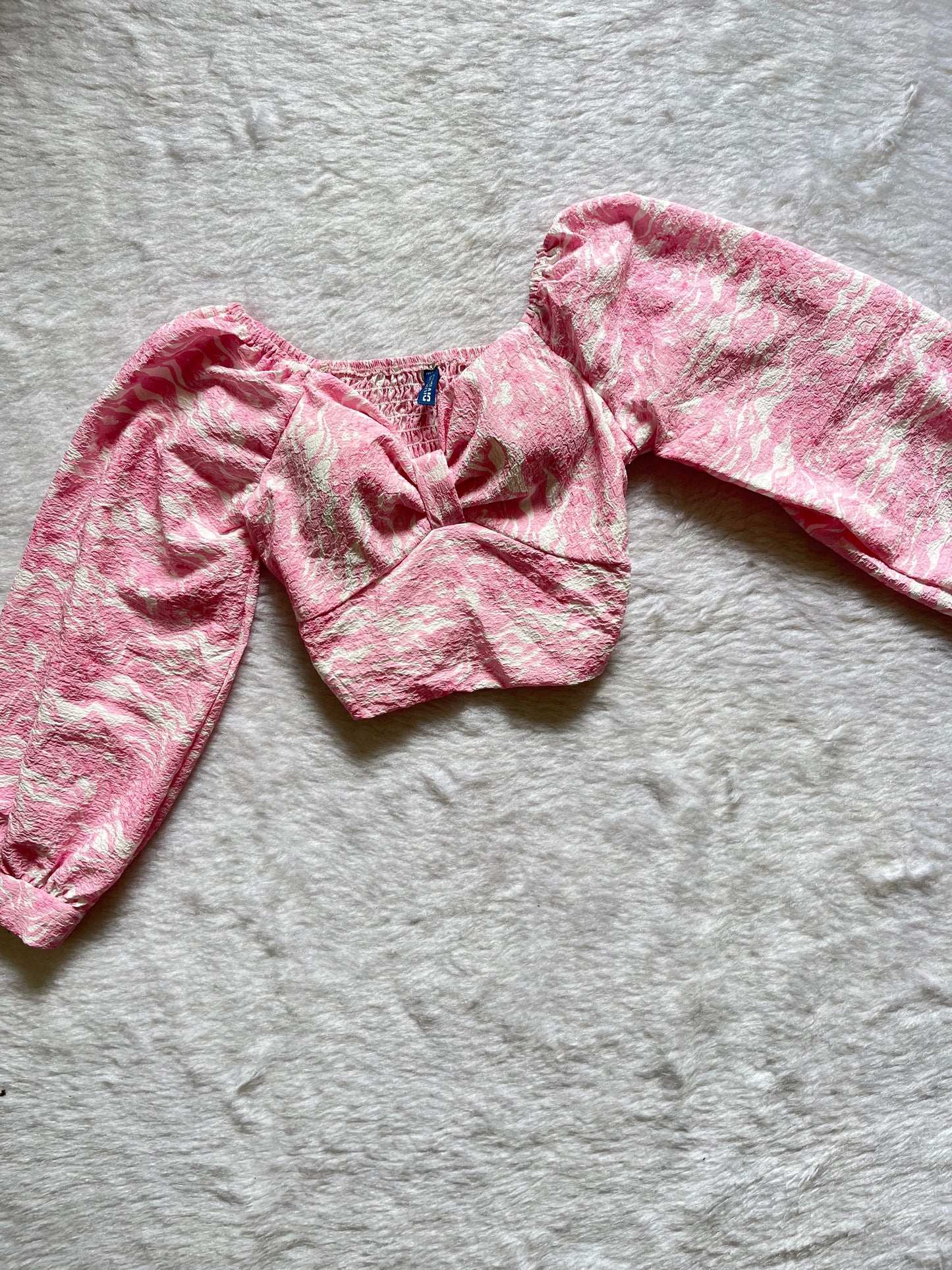 Pink Floral padded top