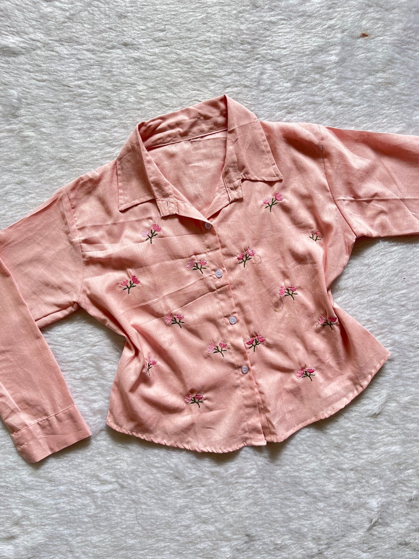 Embroidered cotton shirts❤️