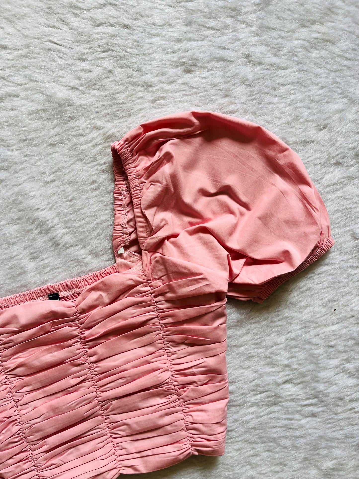 Pastel Pink pleated top