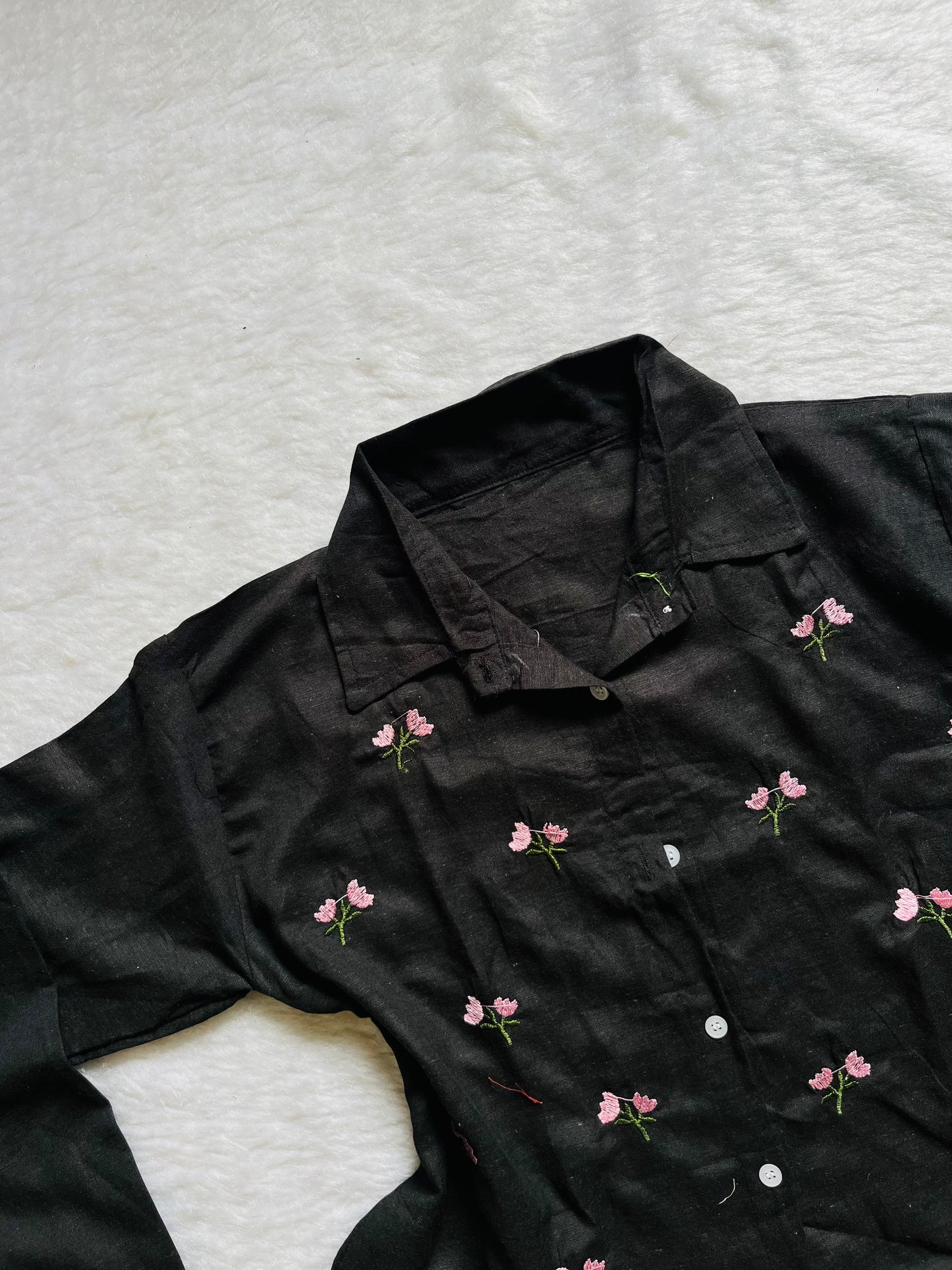Embroidered cotton shirts❤️