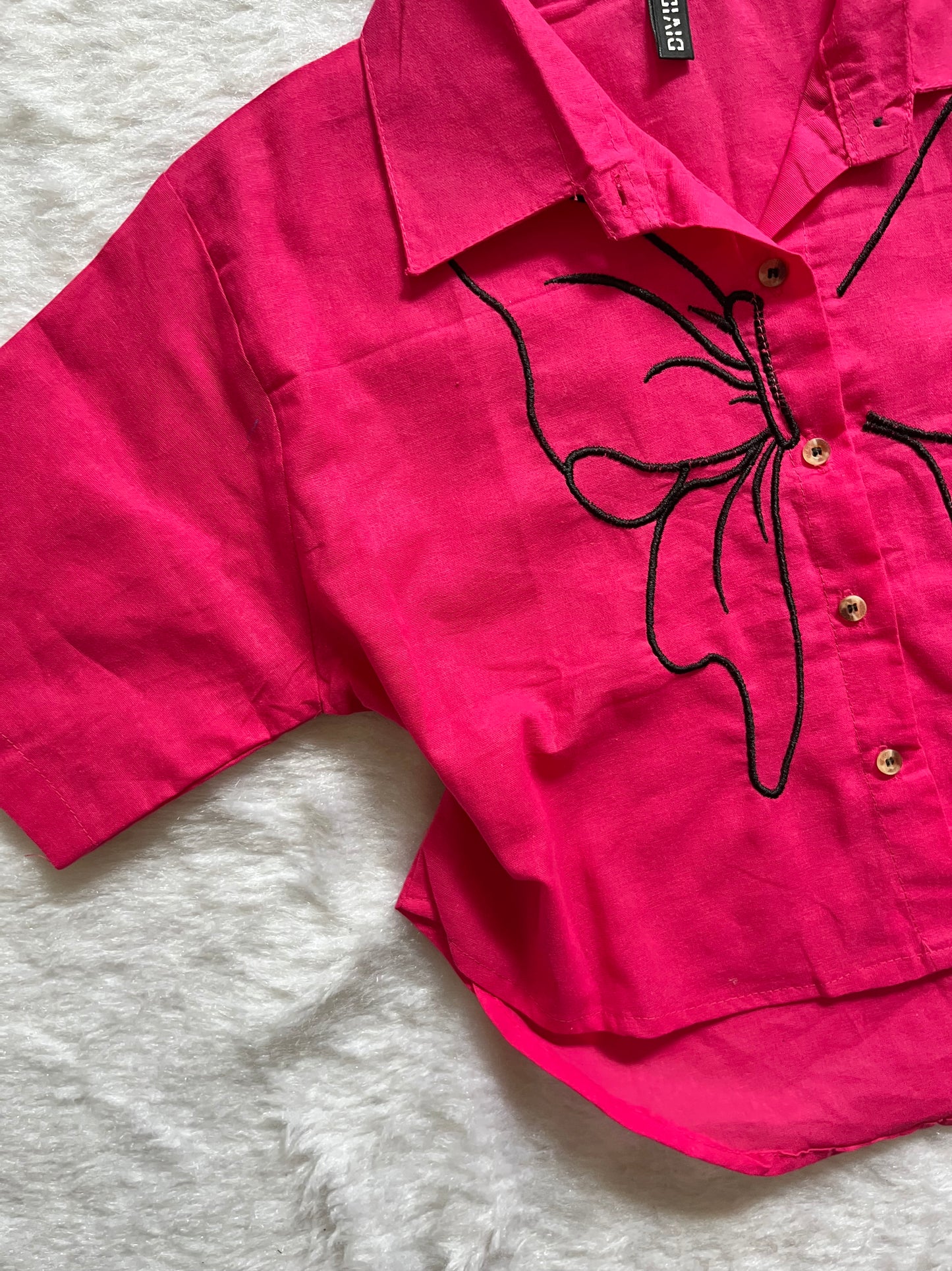 Hot Pink linen shirtš¤