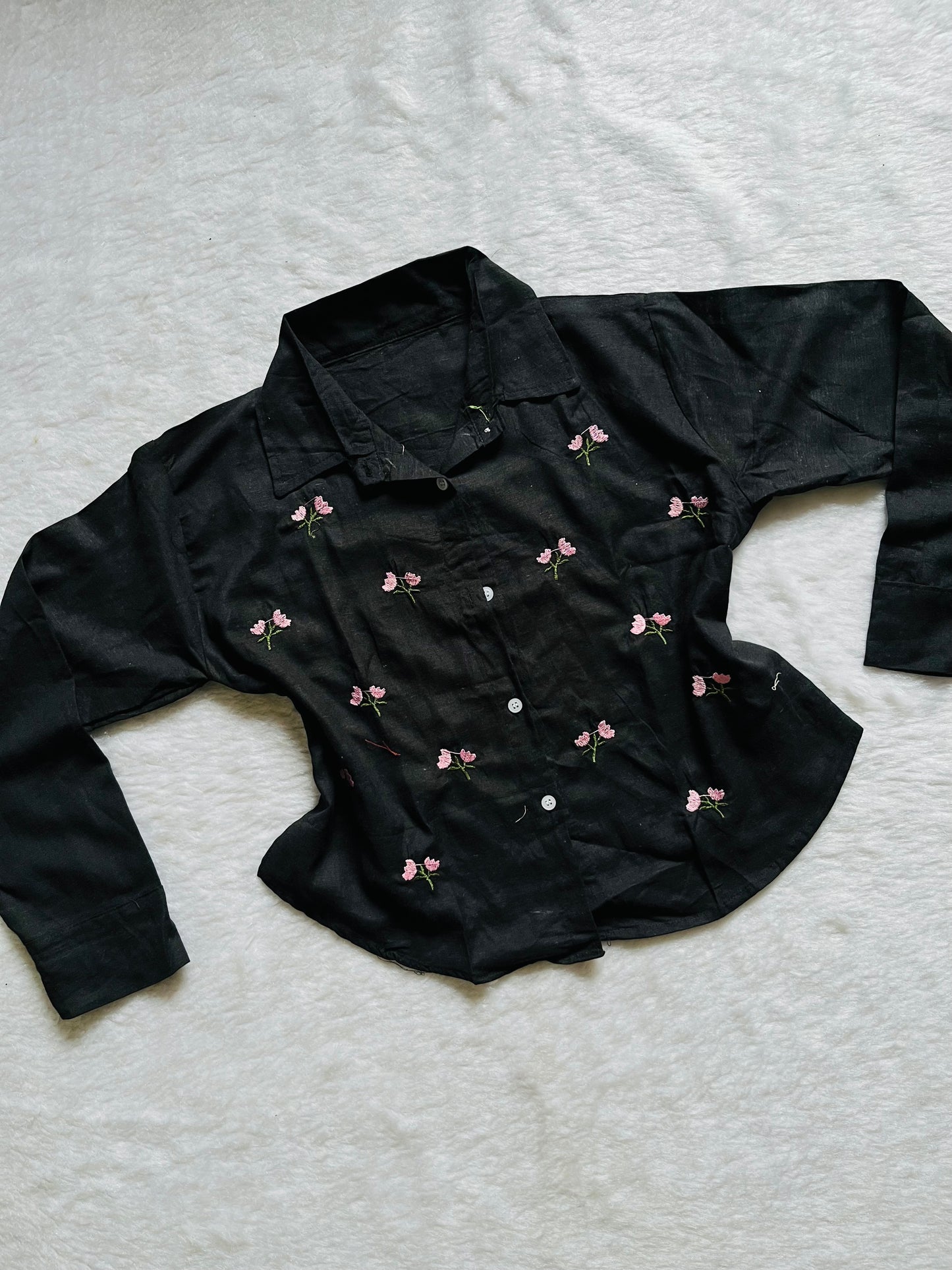 Embroidered cotton shirts❤️