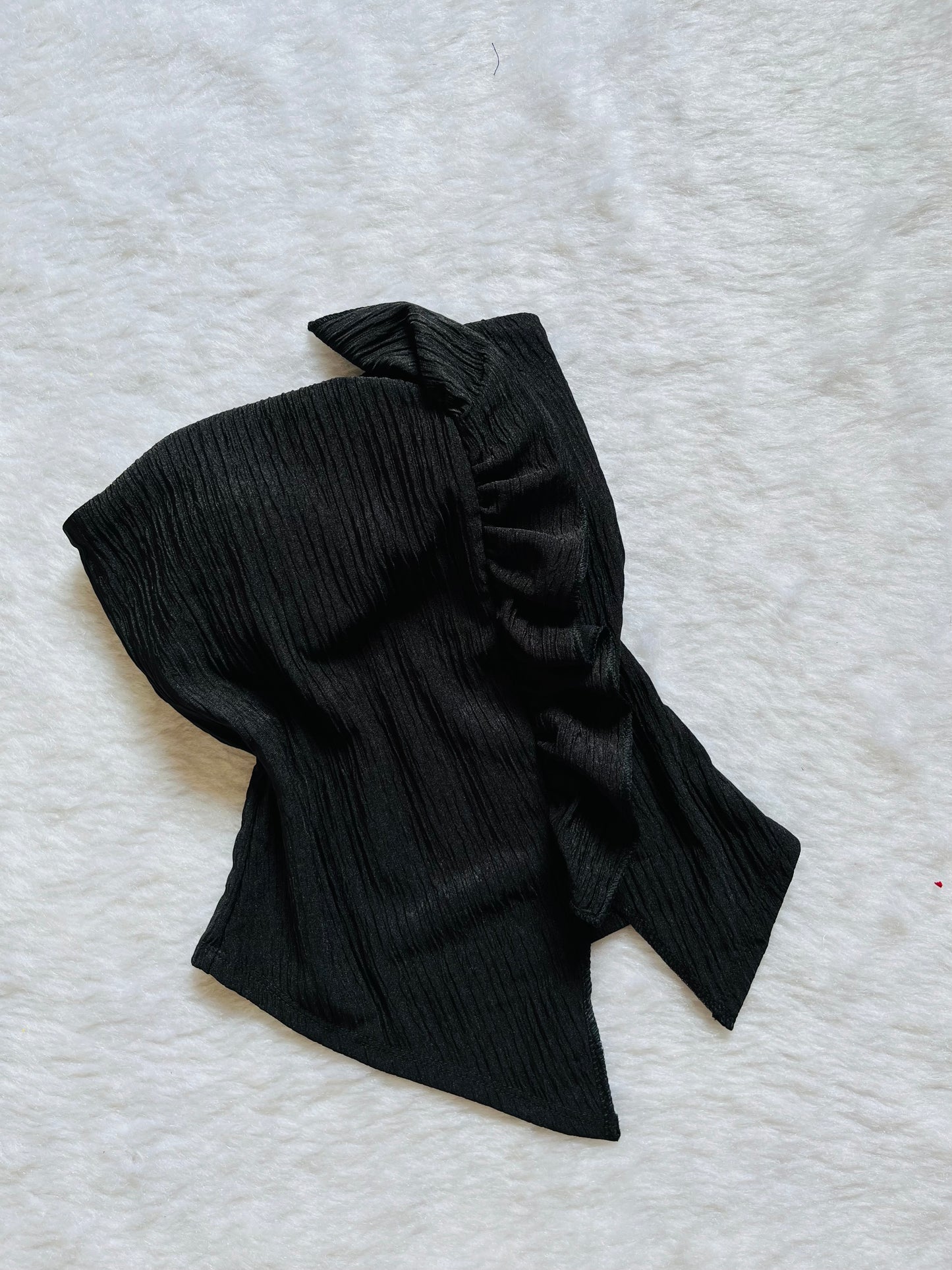 Black asymmetrical tube topš¤