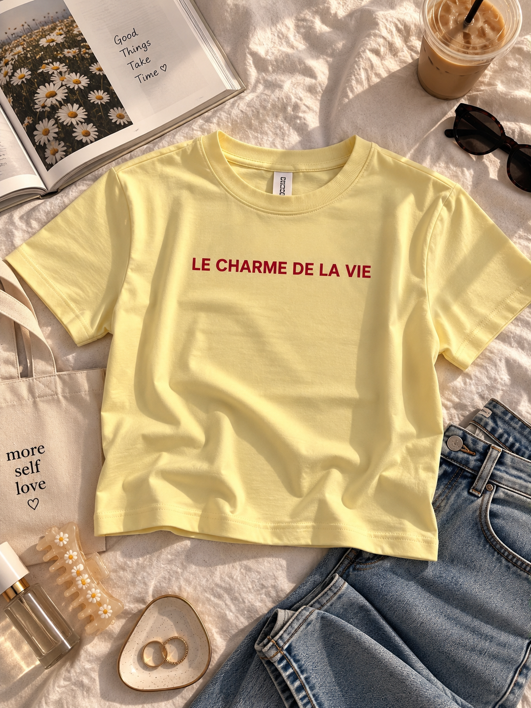 La Charme De La Vie fitted tee