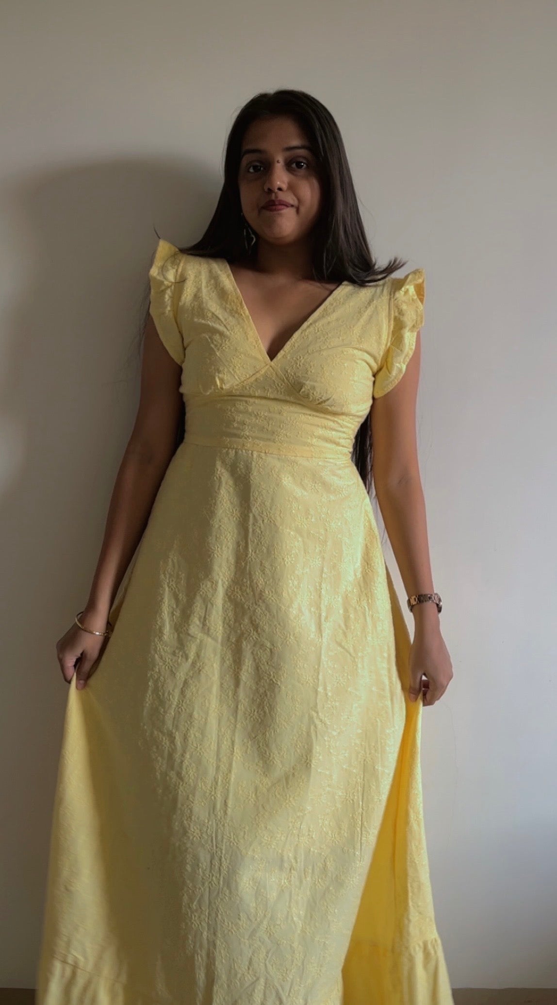 Butter yellow maxi dress🤍