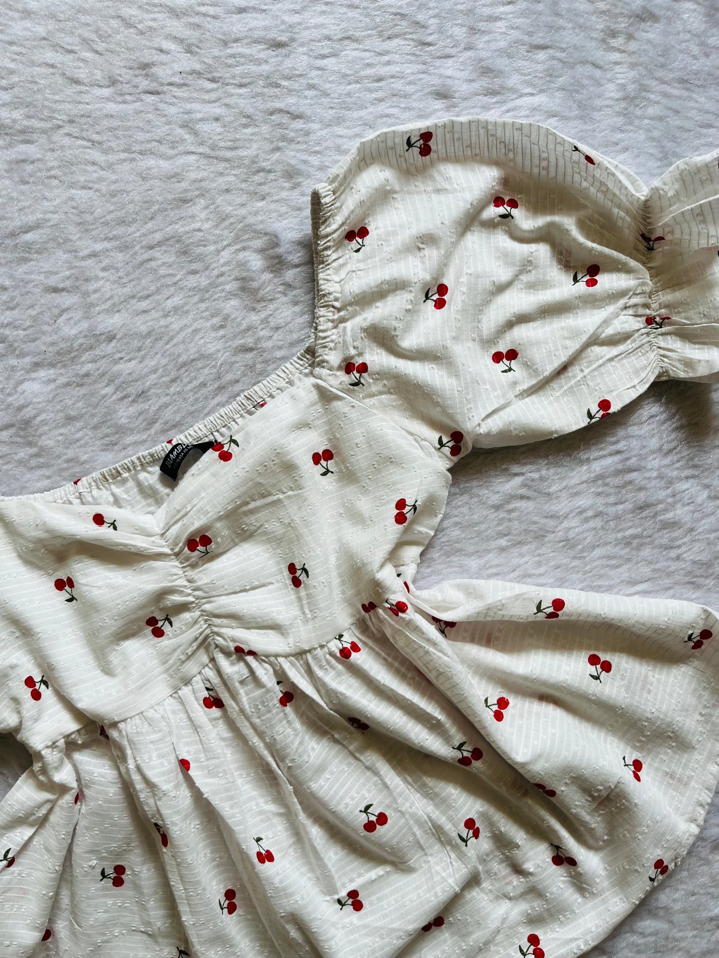 Cherry Peplum top