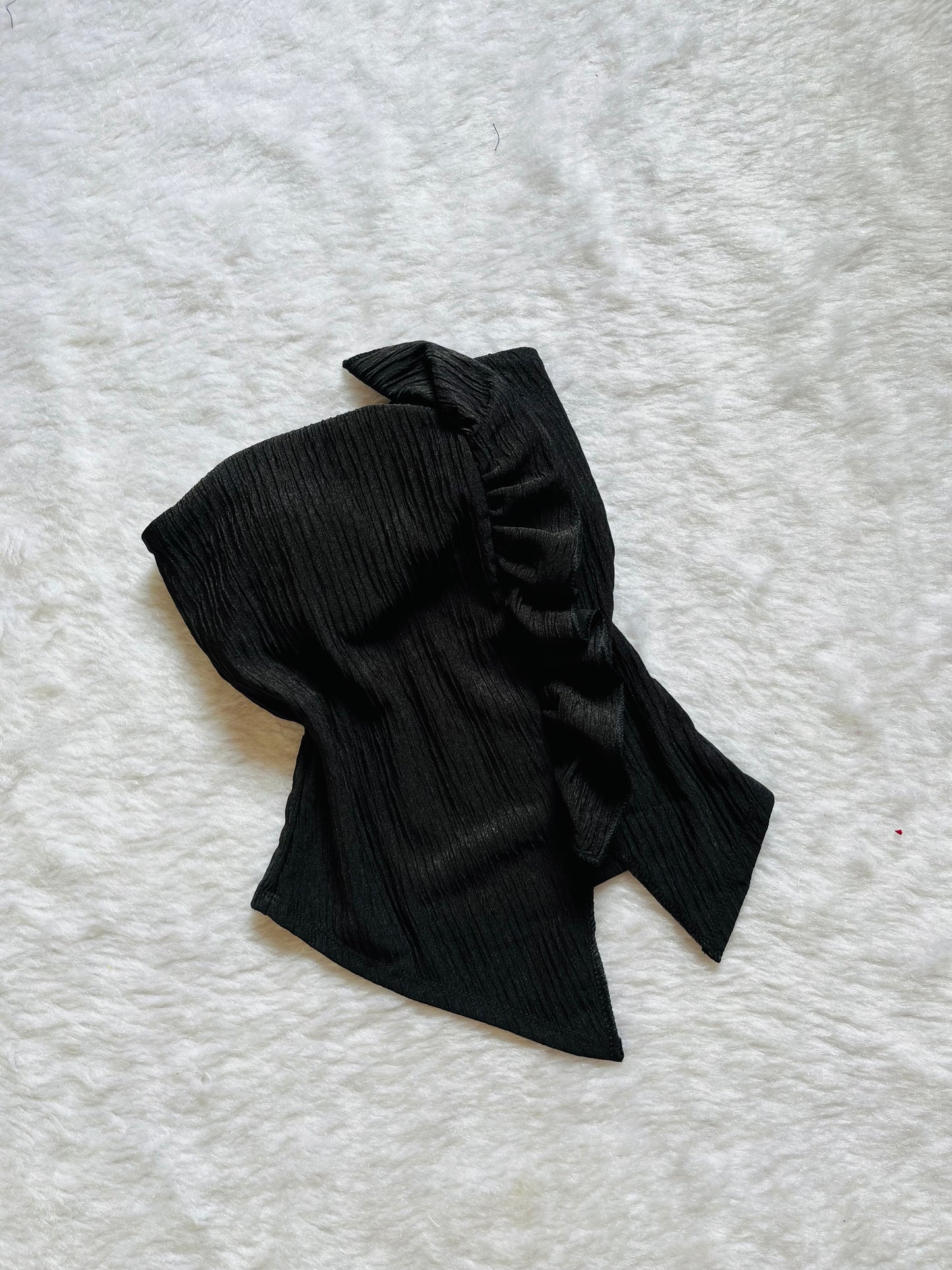 Black asymmetrical tube topš¤