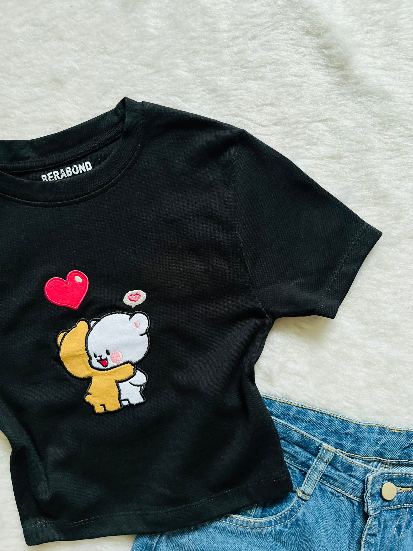 Cute black baby tee