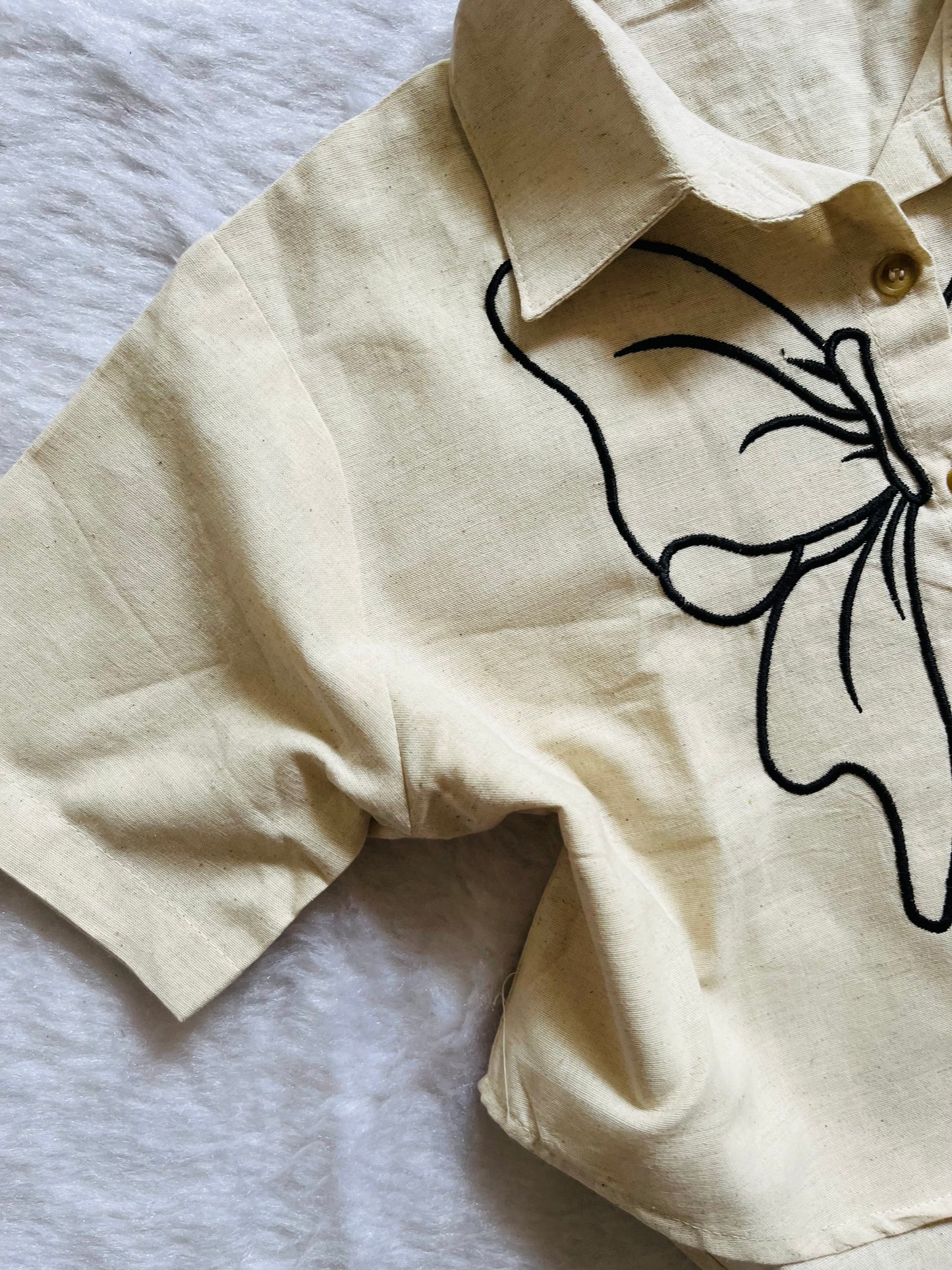 Beige linen shirtš¤