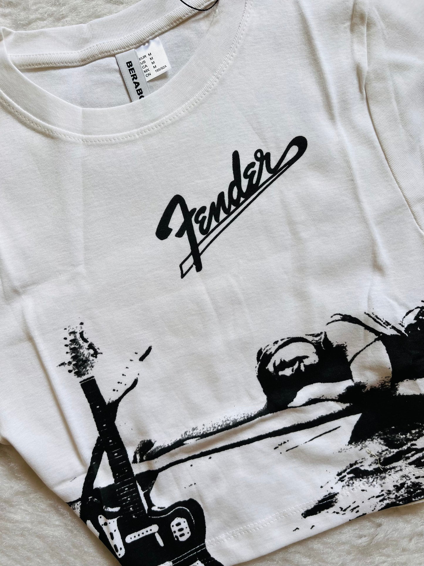 Off White printed baby tee