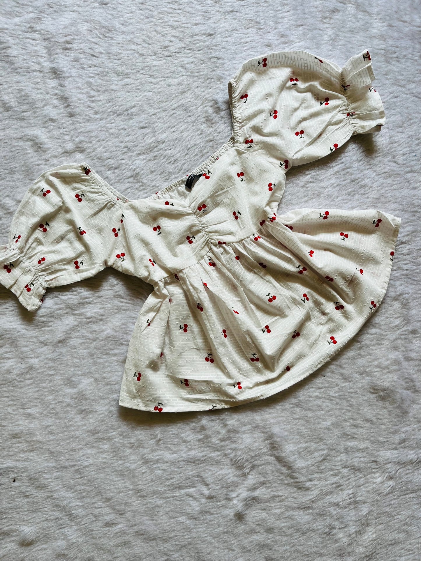 Cherry Peplum top