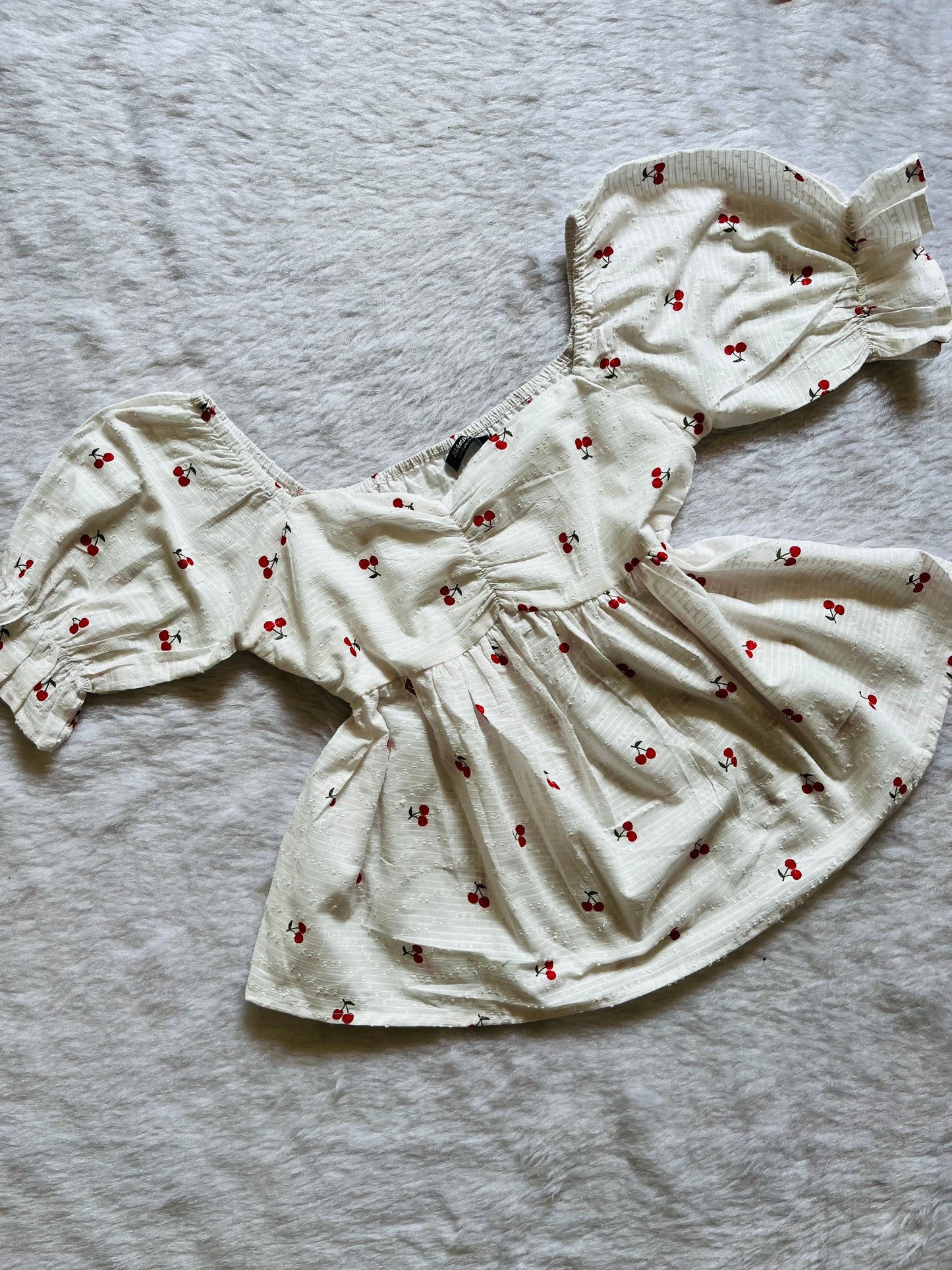 Cherry Peplum top