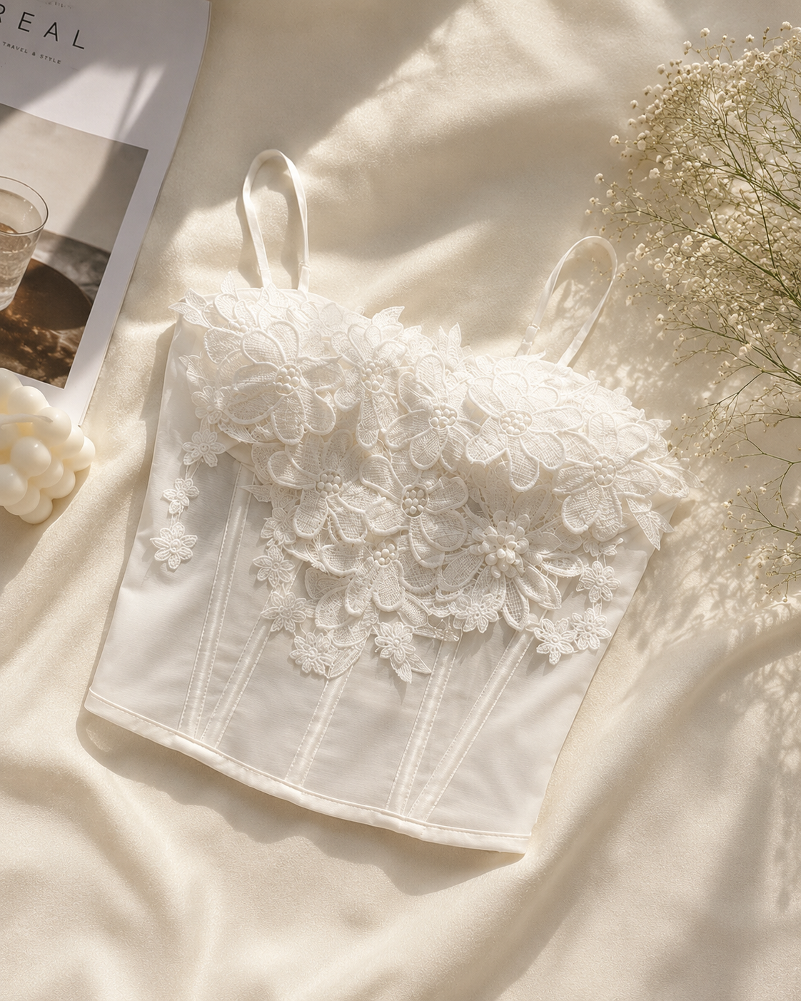 Flower 3d corset