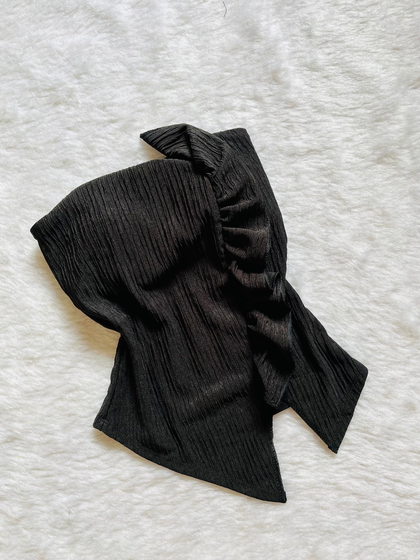 Black asymmetrical tube topš¤