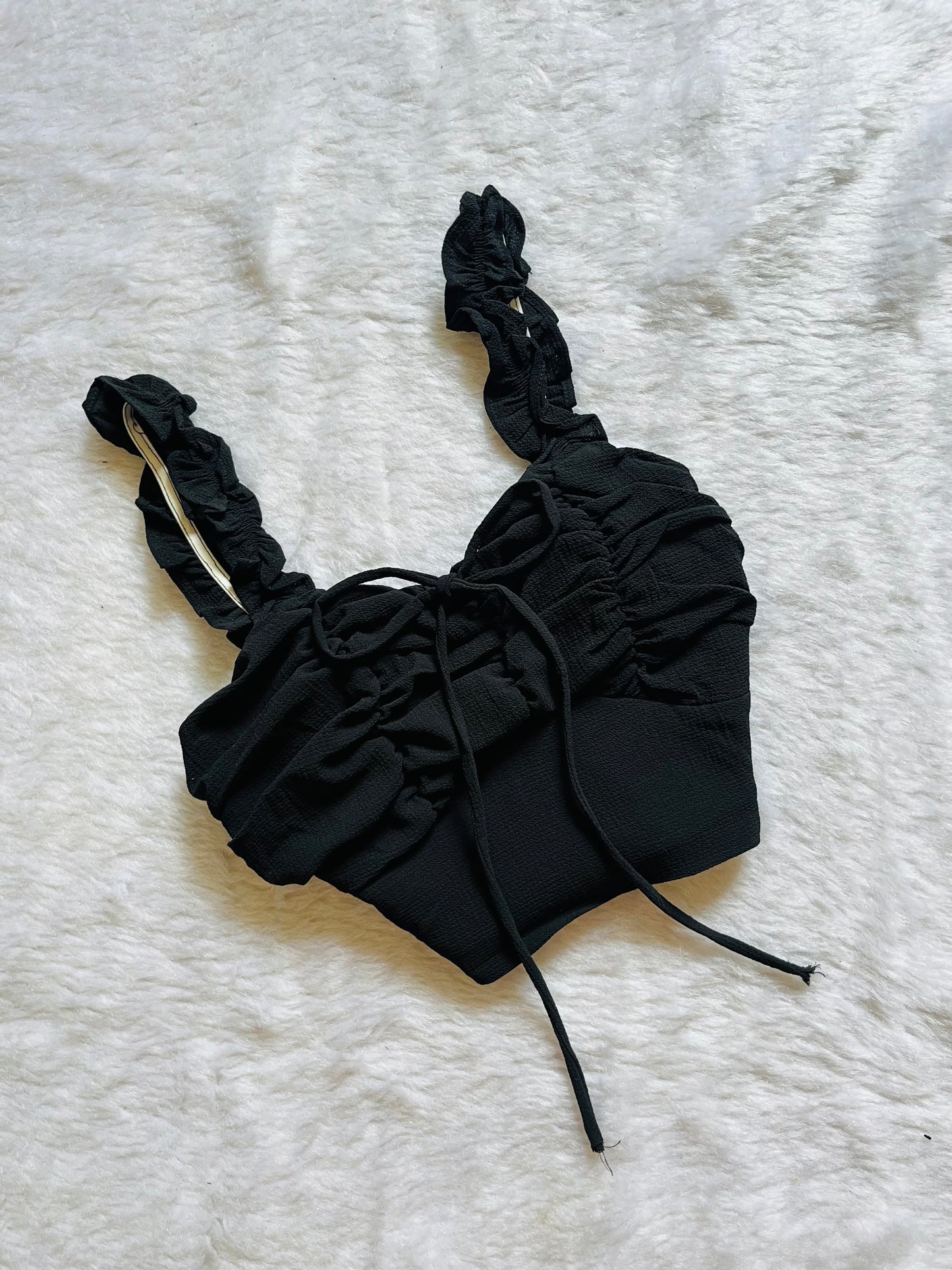 Black ruched topš¤