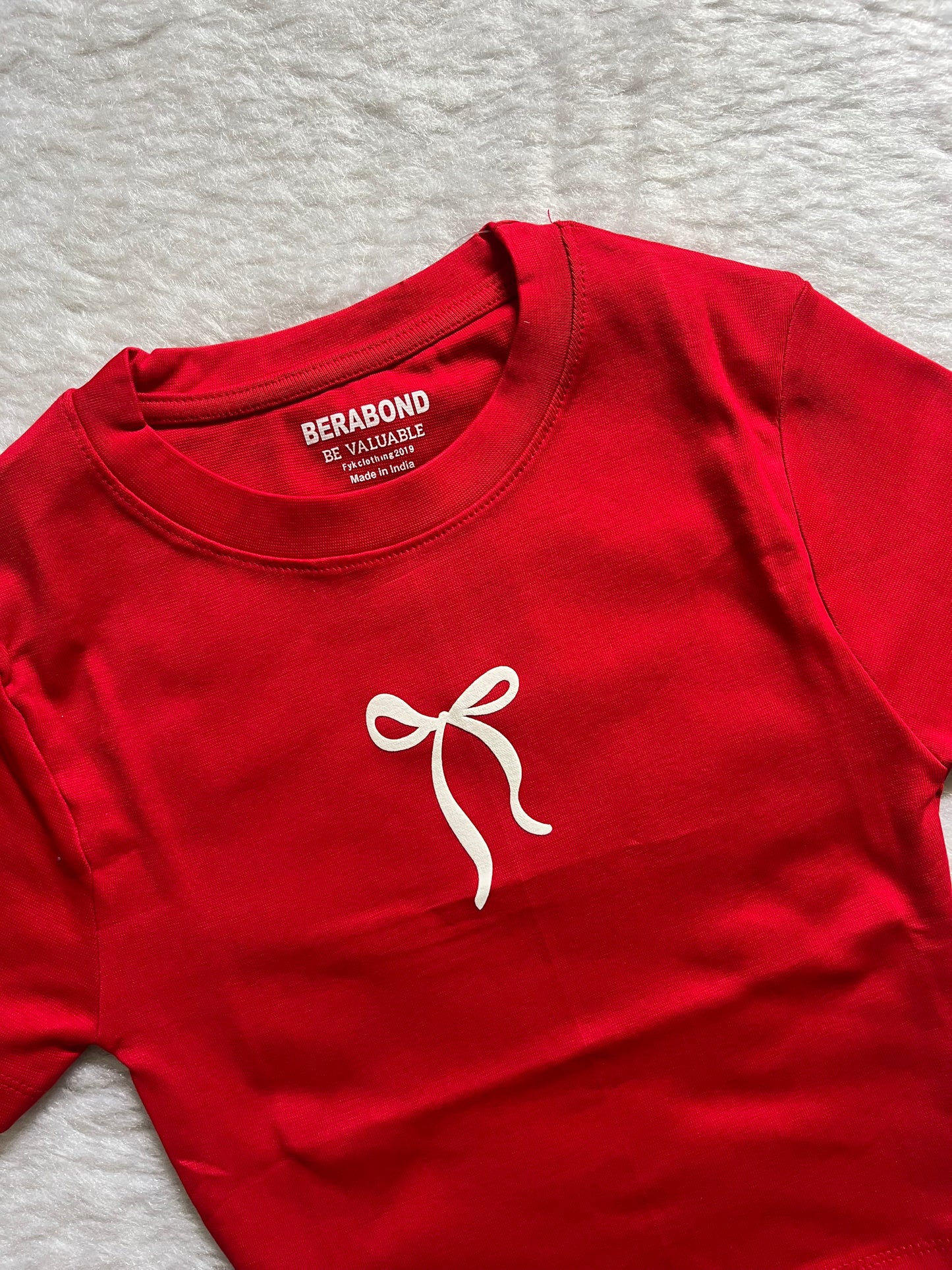 Bow fitted tee