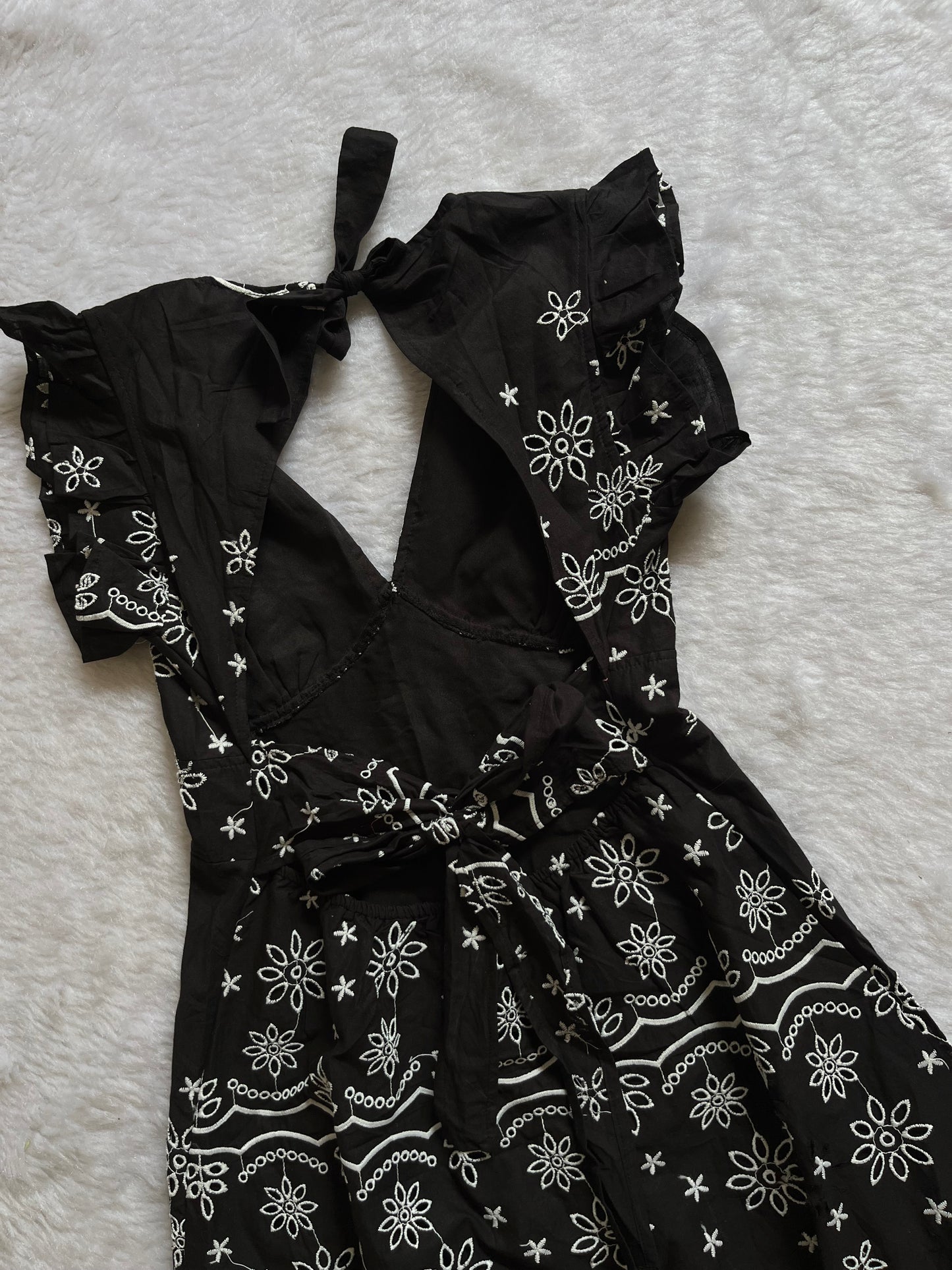 B&W printed maxi dress🤍