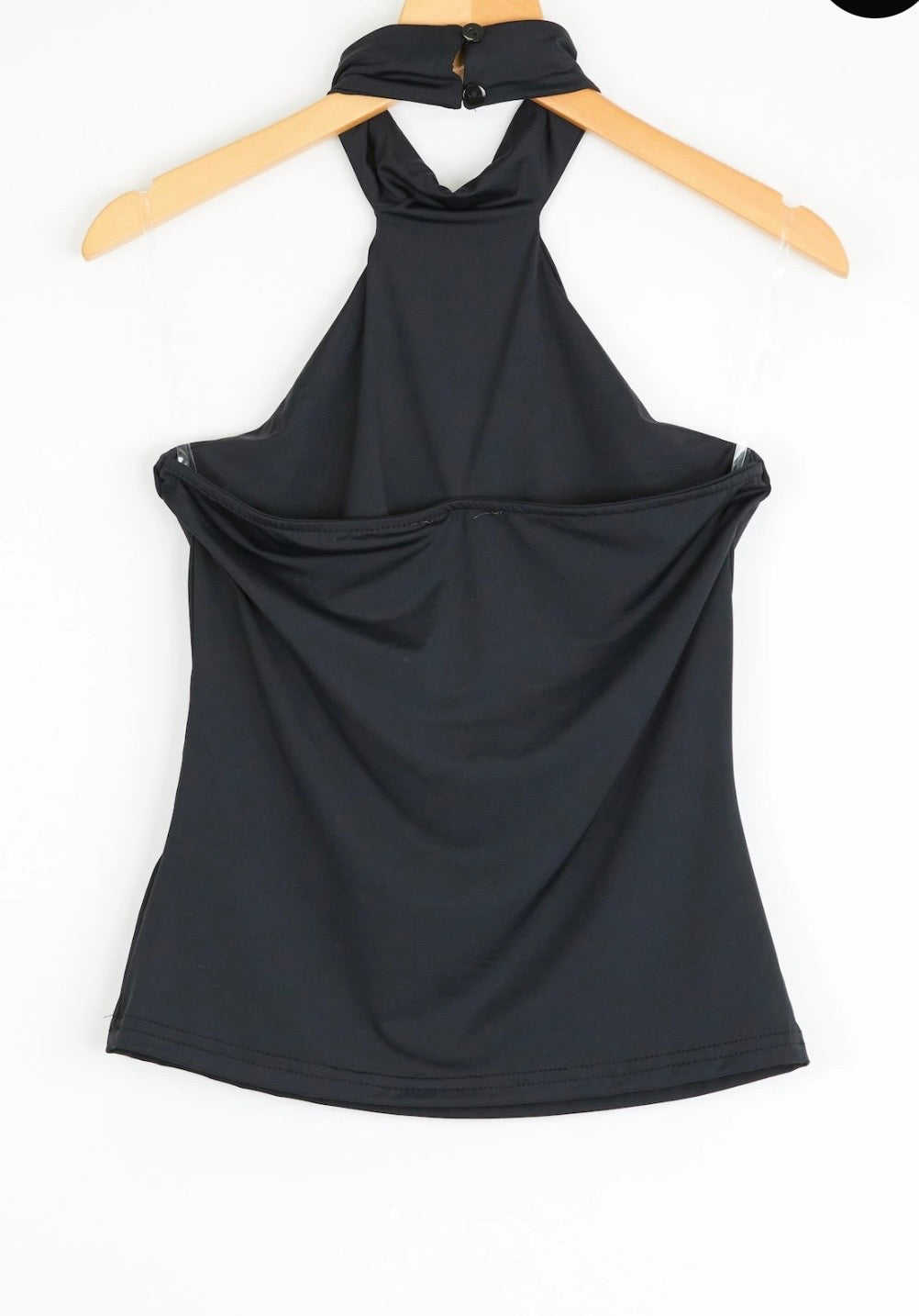 Fitted high neck top