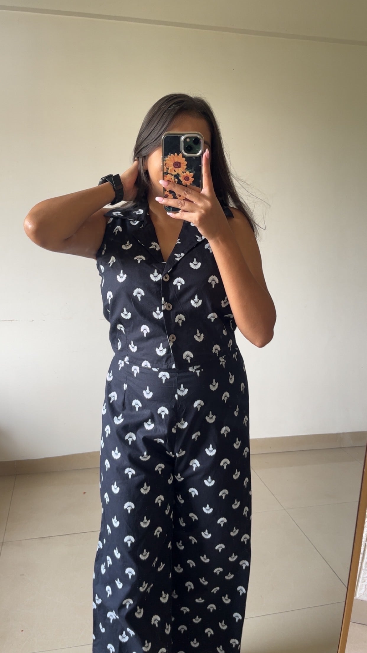 Black printed cordset