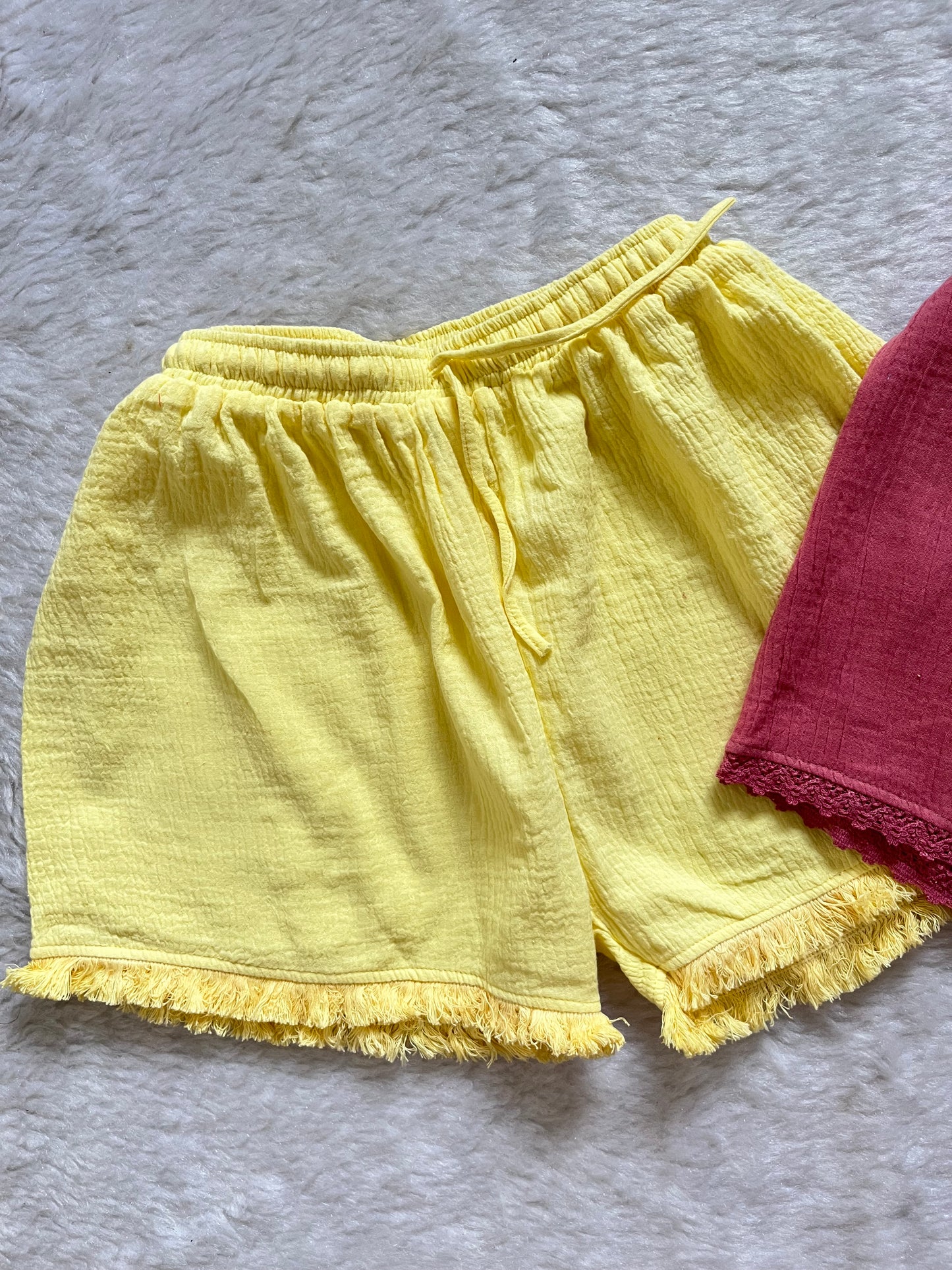Linen cotton shorts 🤍