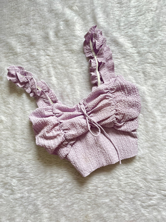 Purple ruched topš¤