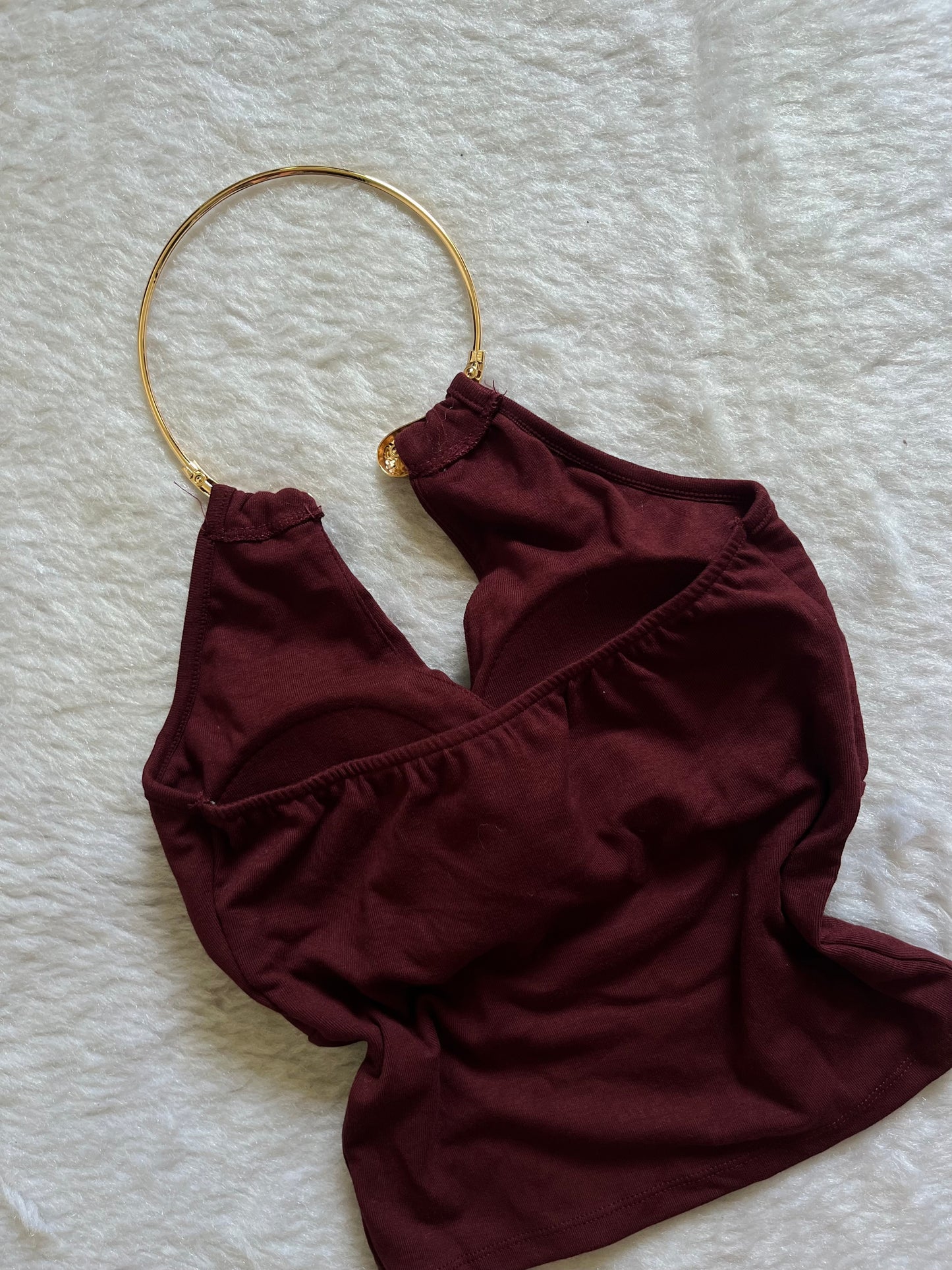 Golden choker tops