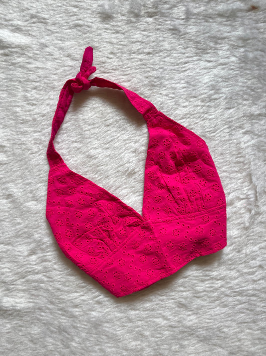 Hot pink chicken haulter neck🤍