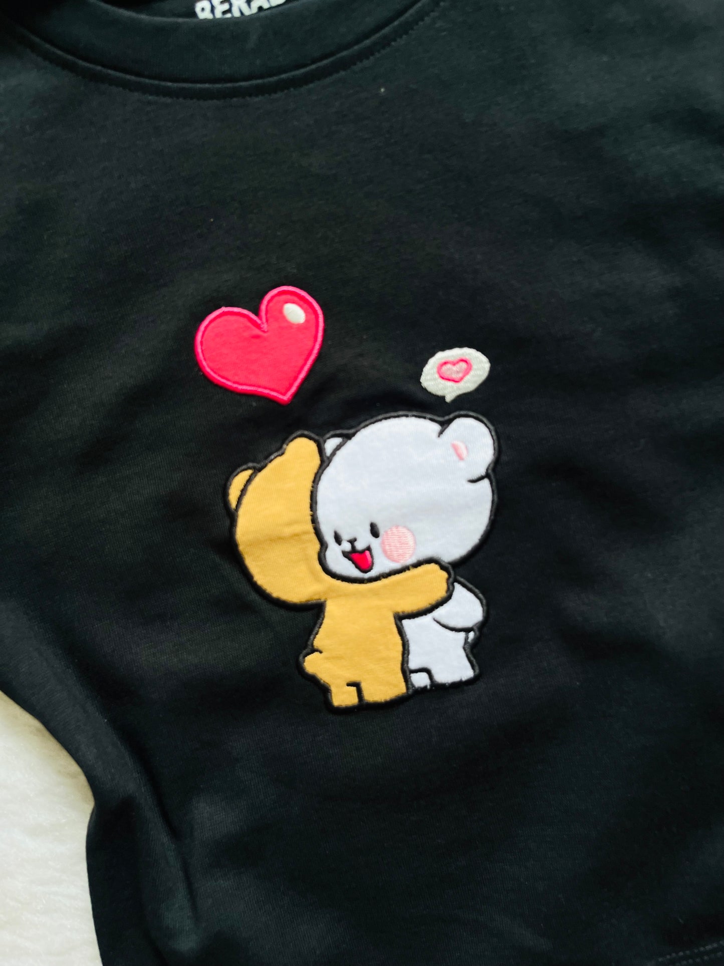 Cute black baby tee