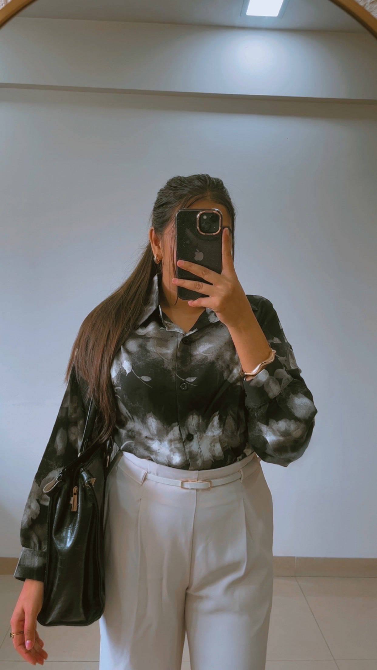 B&W printed shirtš¤