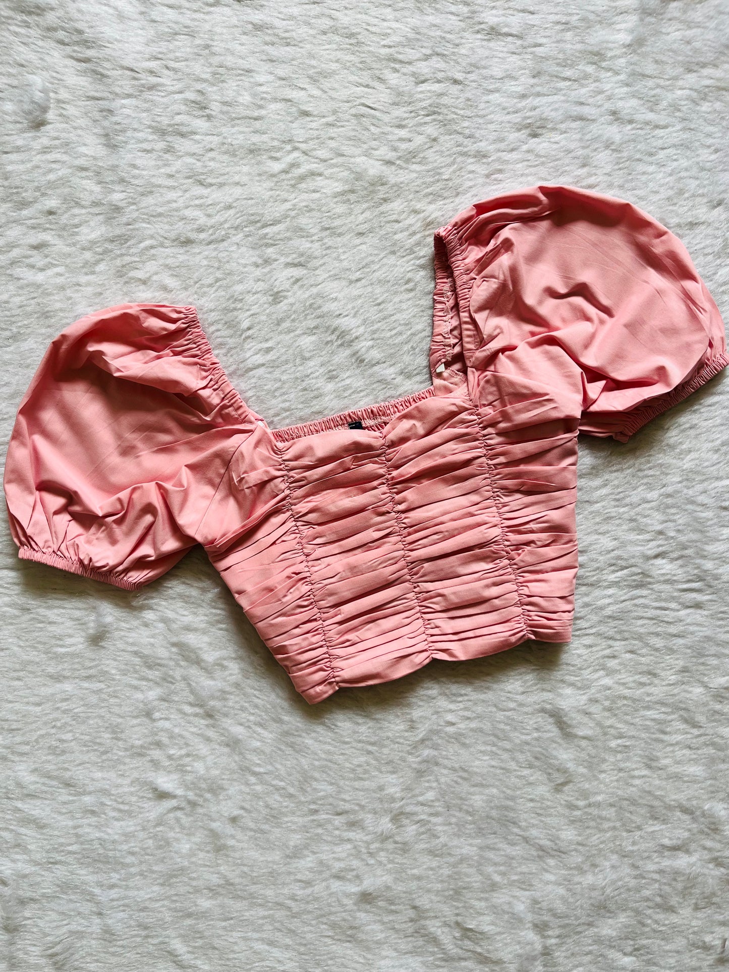 Pastel Pink pleated top