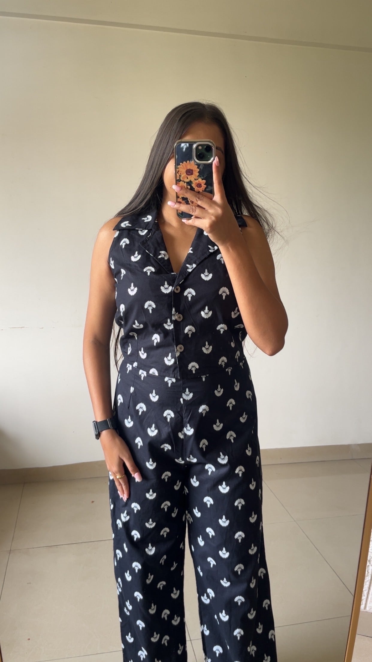 Black printed cordset