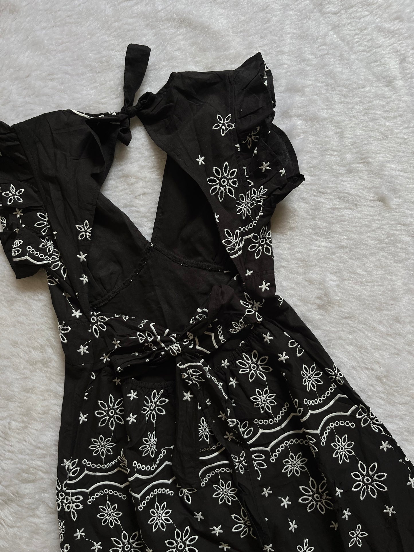 B&W printed maxi dress🤍