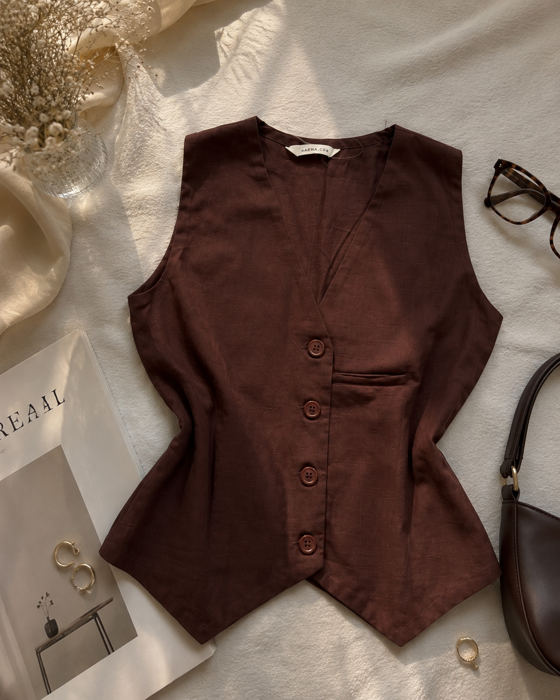 Chocolate brown cordset