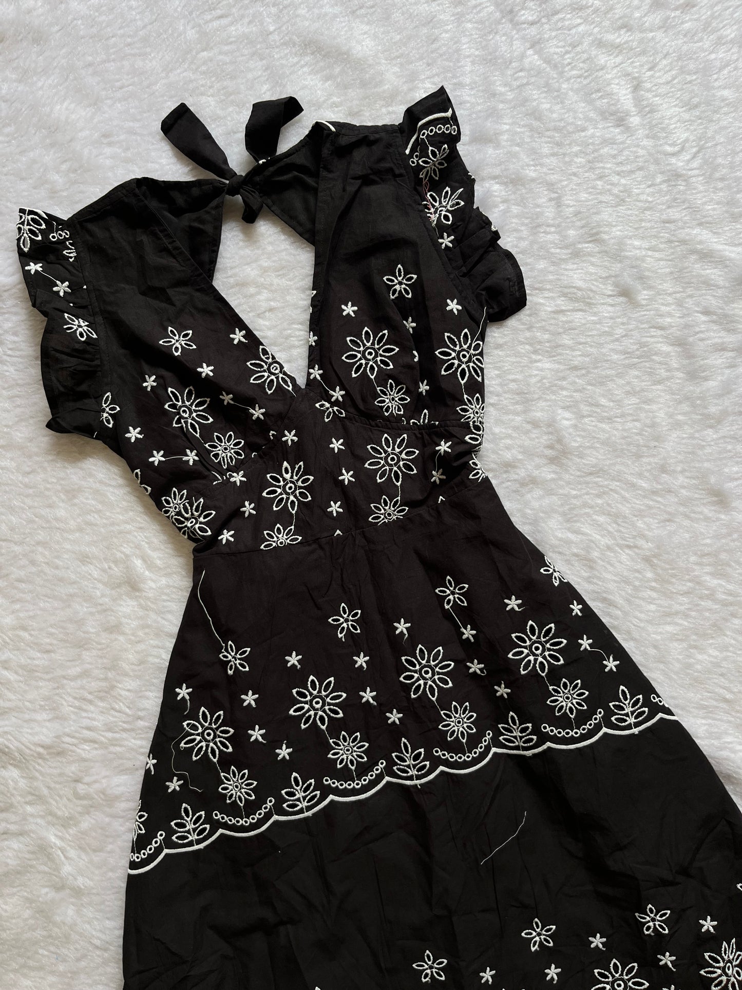 B&W printed maxi dress🤍