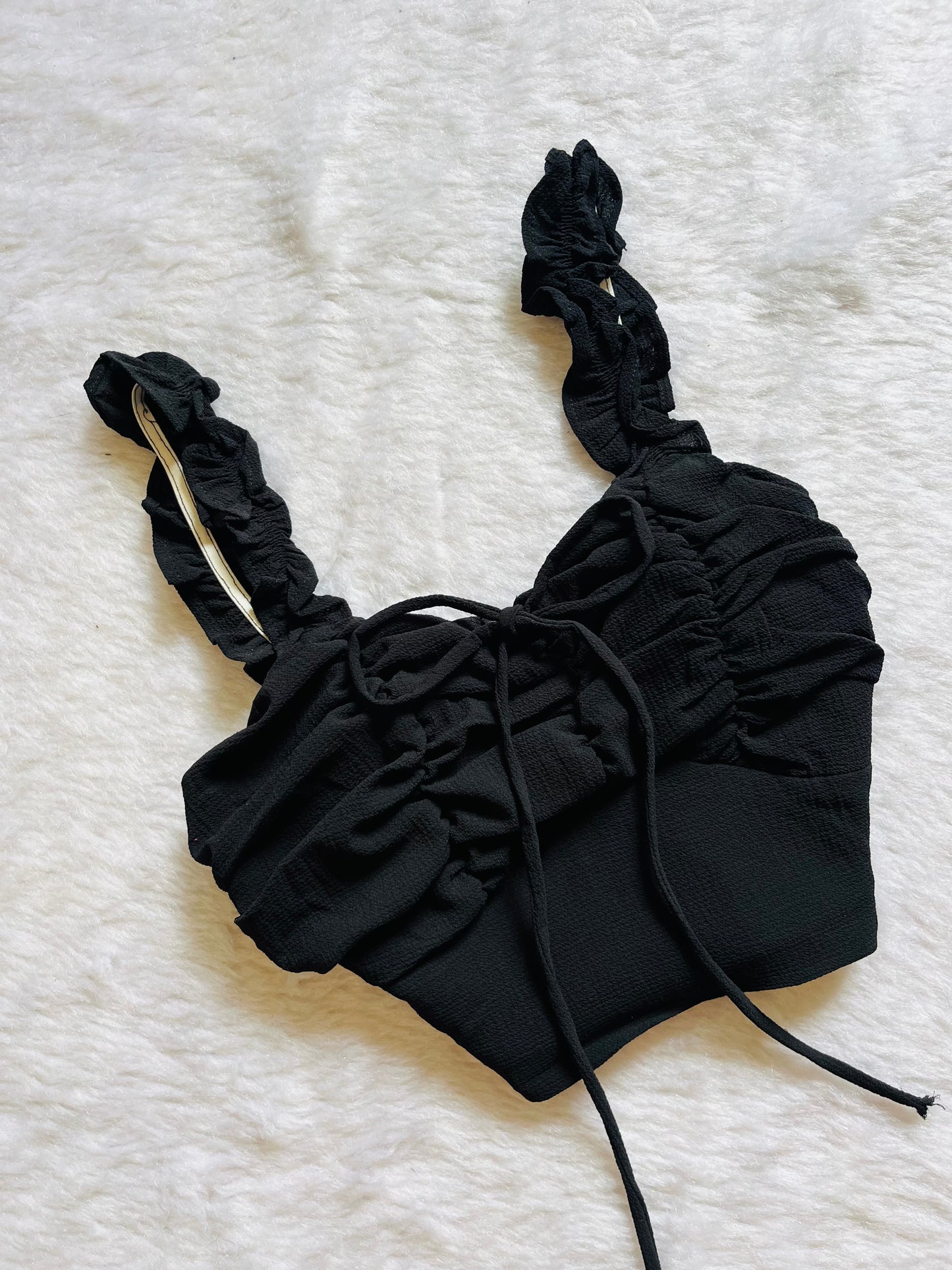 Black ruched topš¤