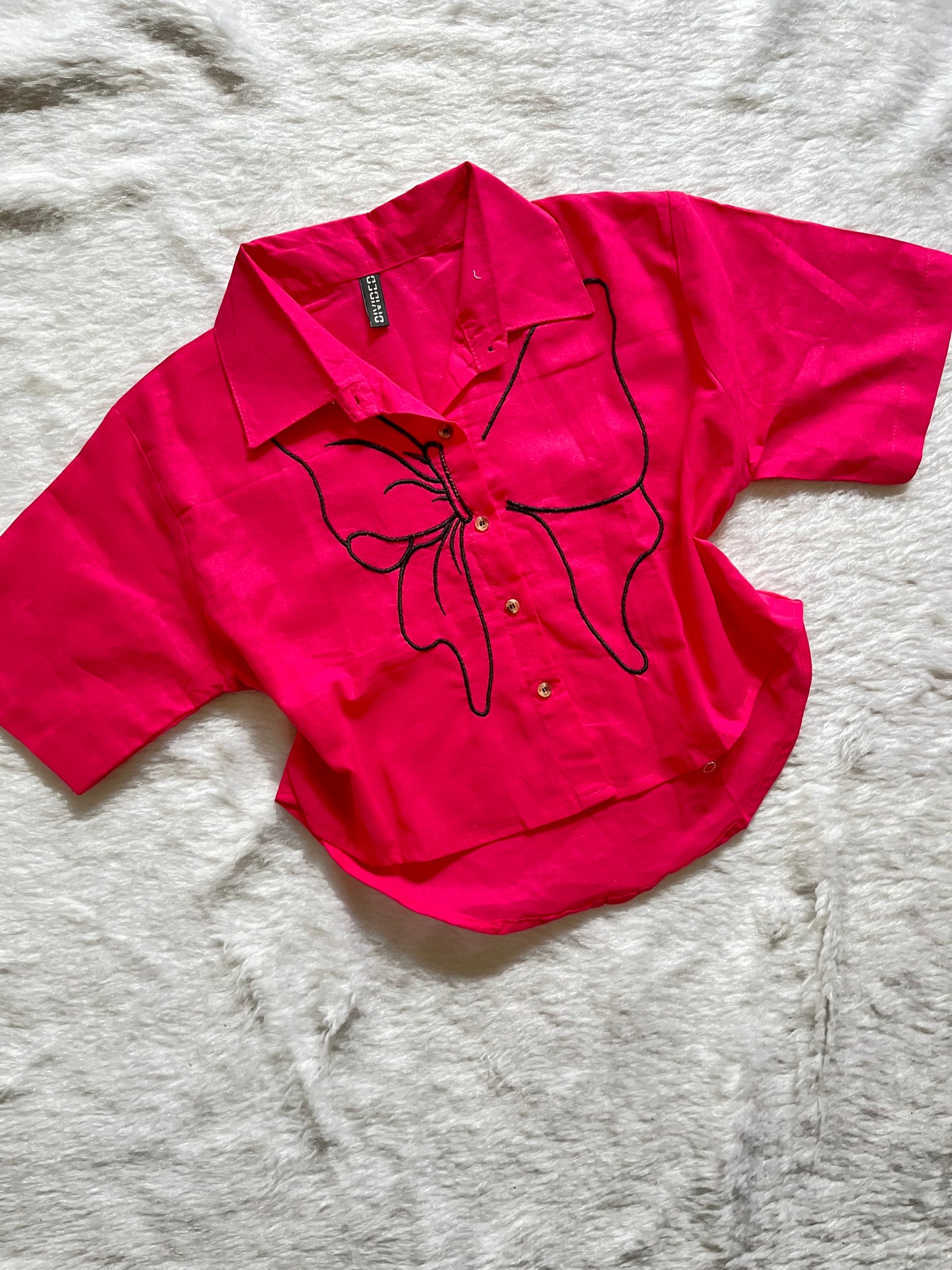 Hot Pink linen shirtš¤