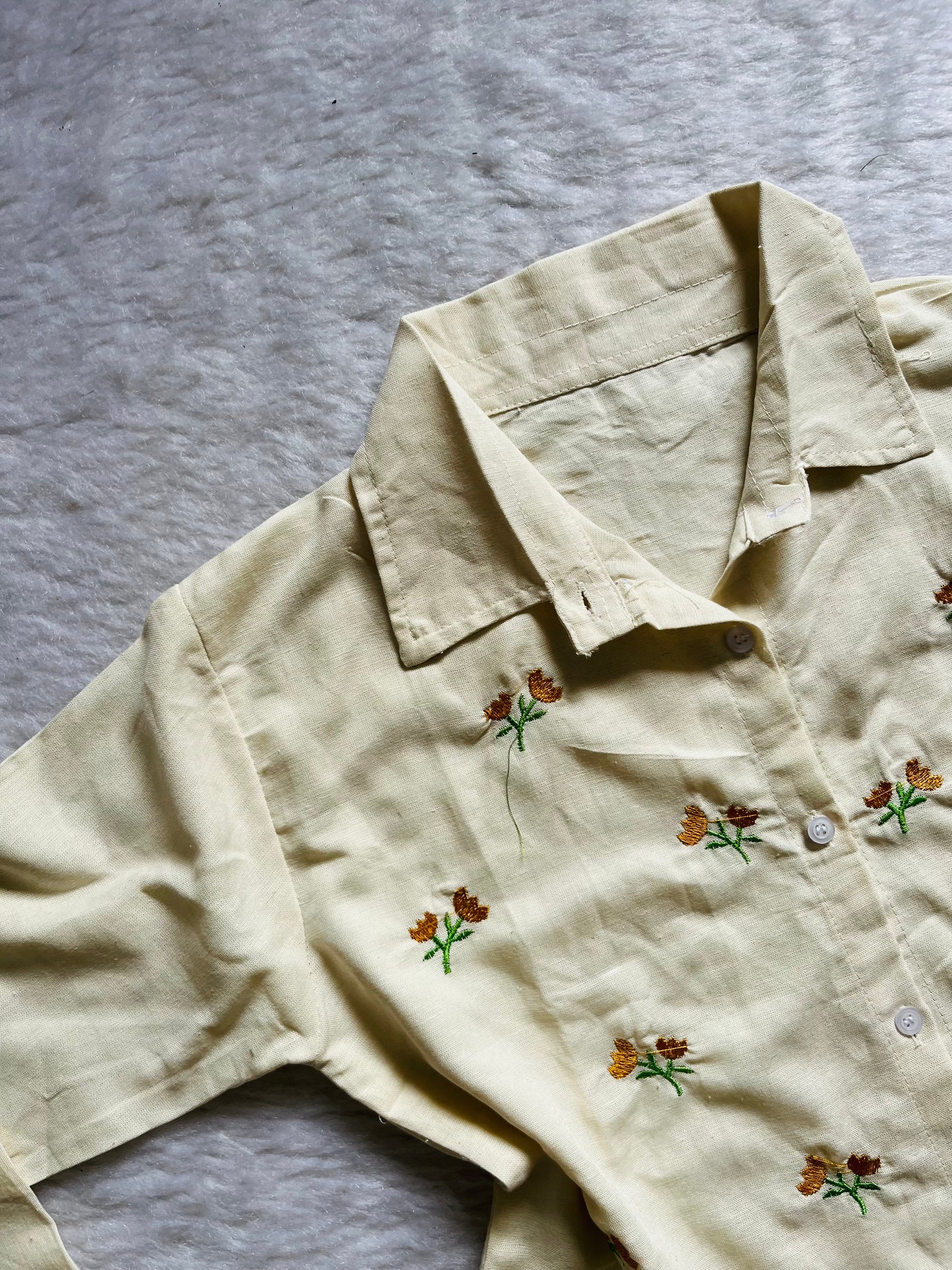 Embroidered cotton shirts❤️